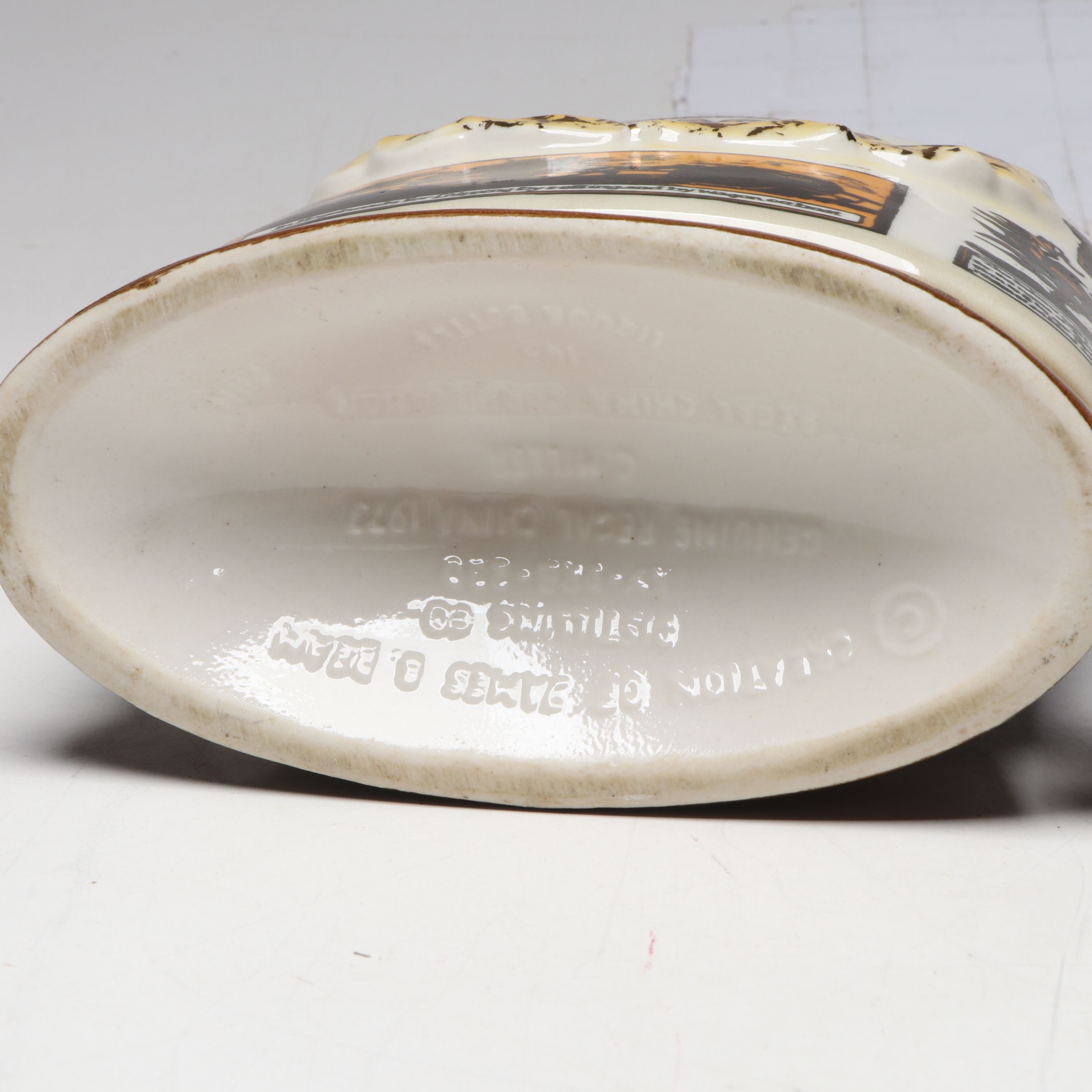 Jim Beam "National Tobacco Festival" Native American Inspired Ceramic Decanter