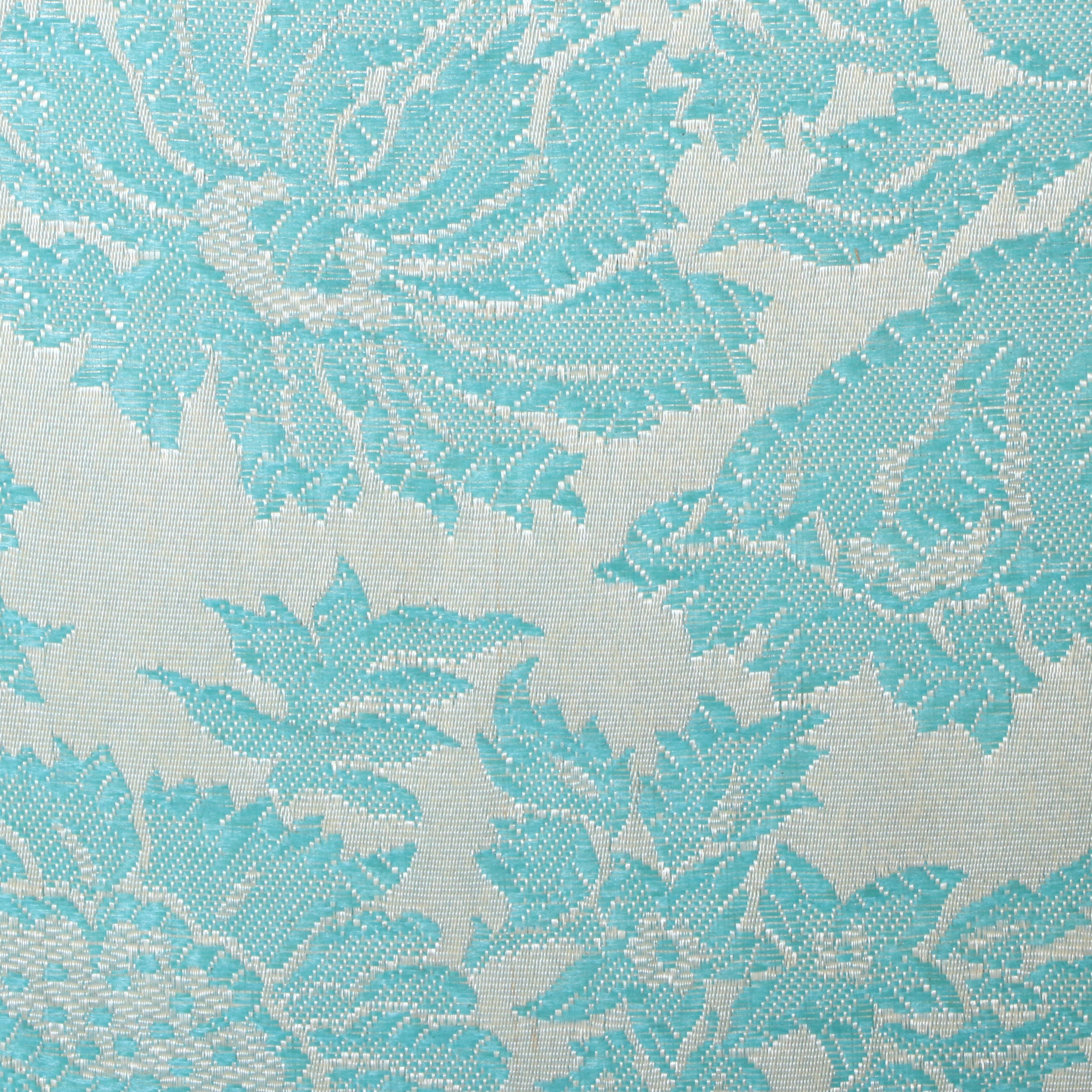 Federal Style Damask Upholstered Mahogany Finish Rocking Chair, 20th Century