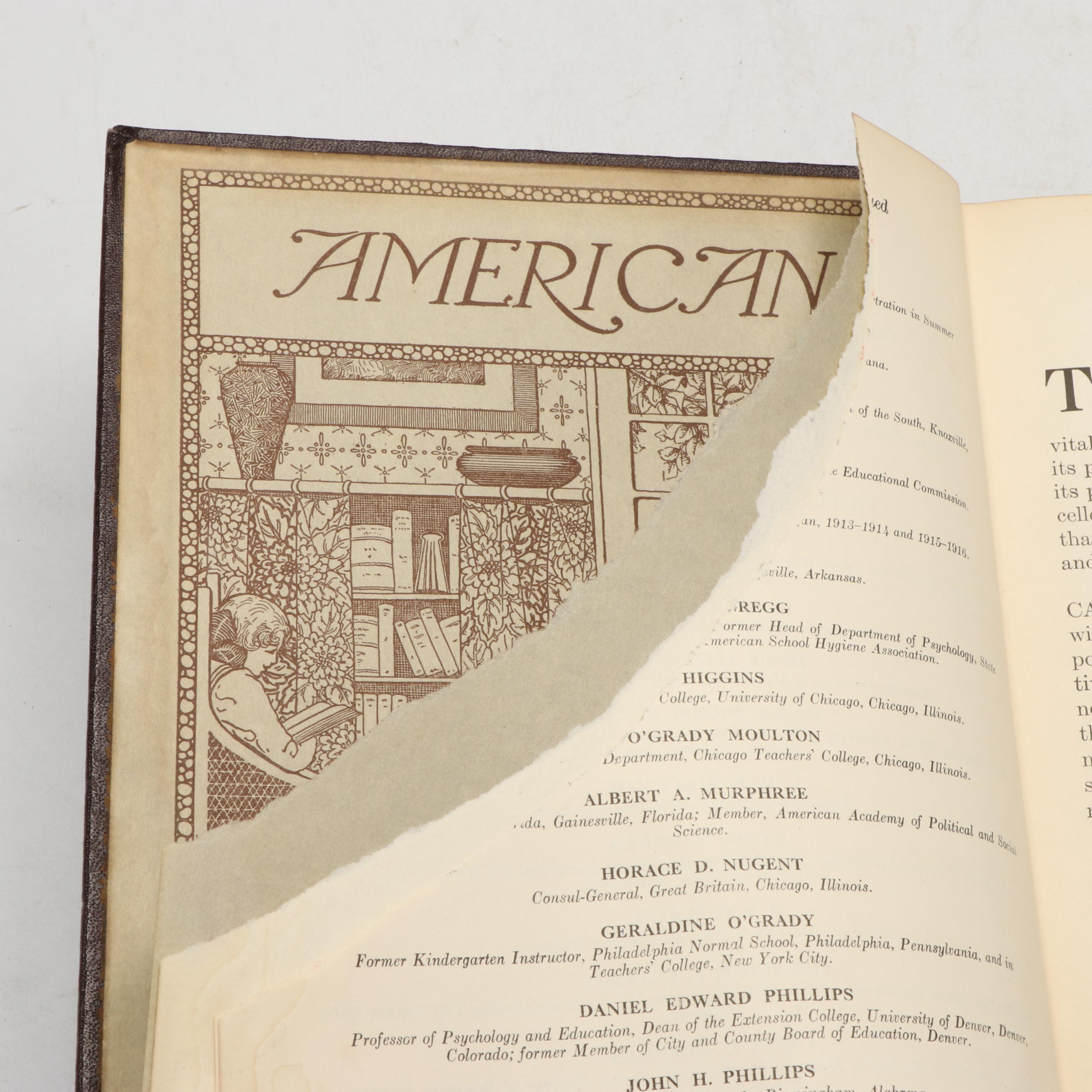 Extension Edition "The American Educator" Complete Set, 1924