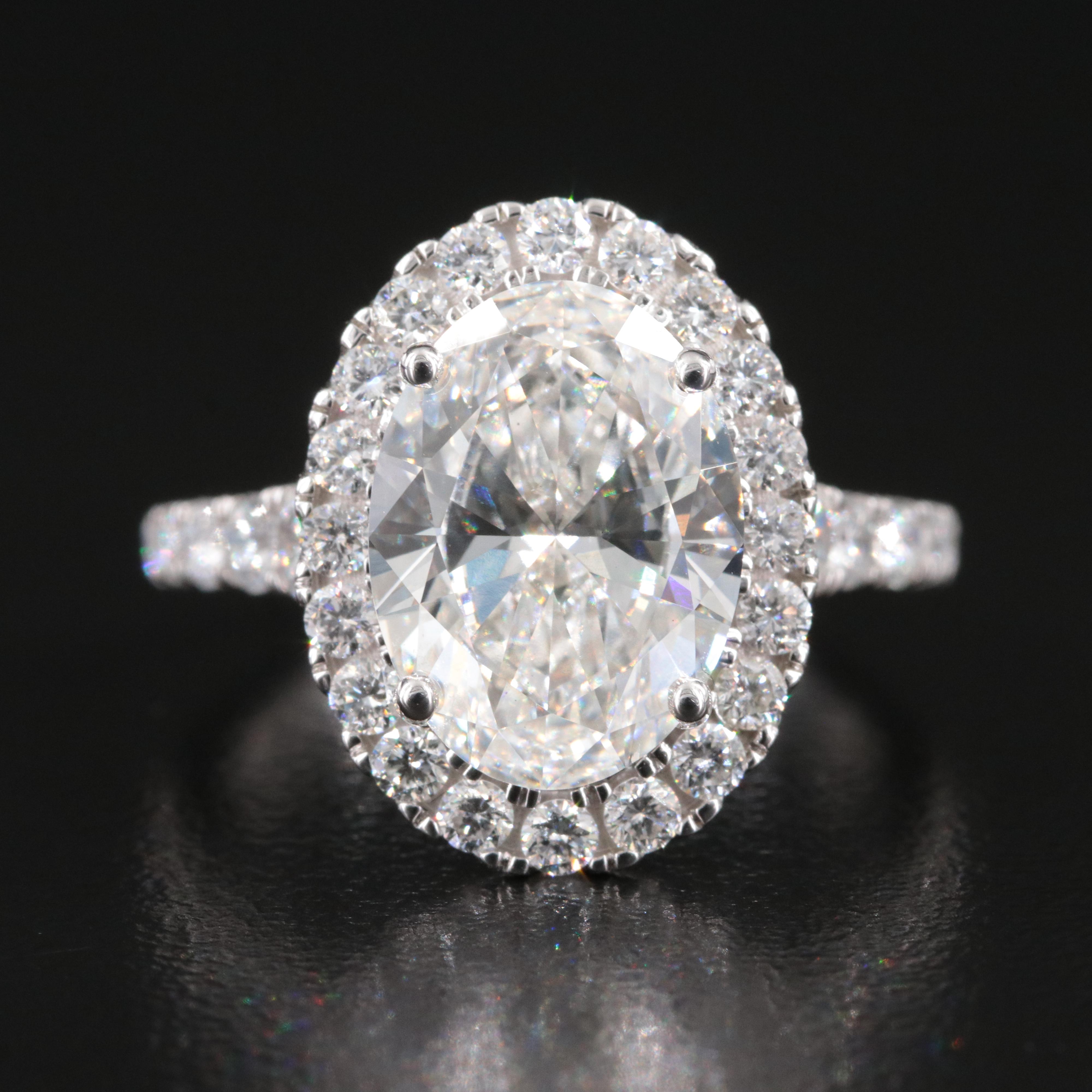 14K 5.64 CTW Lab Grown Diamond Ring