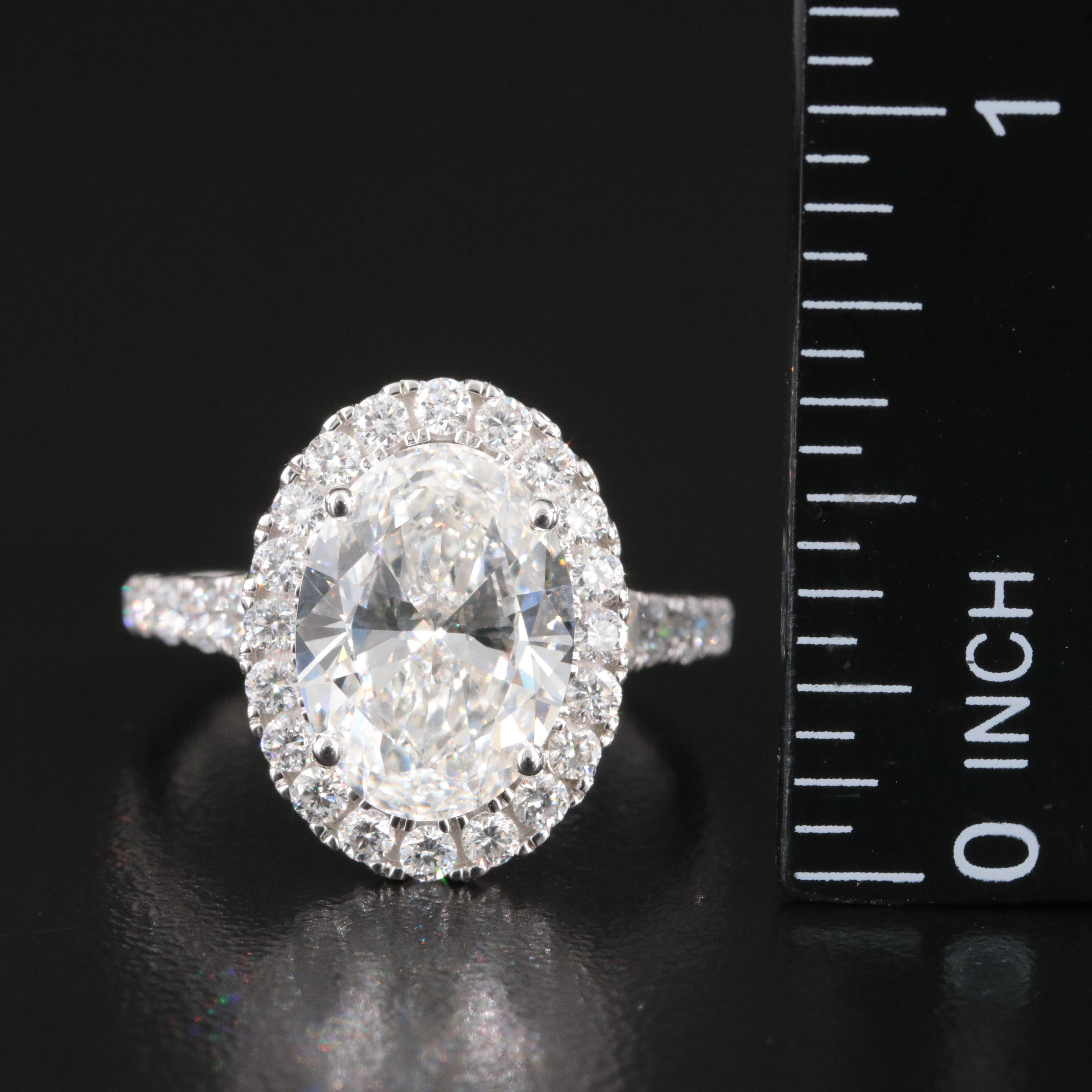 14K 5.64 CTW Lab Grown Diamond Ring