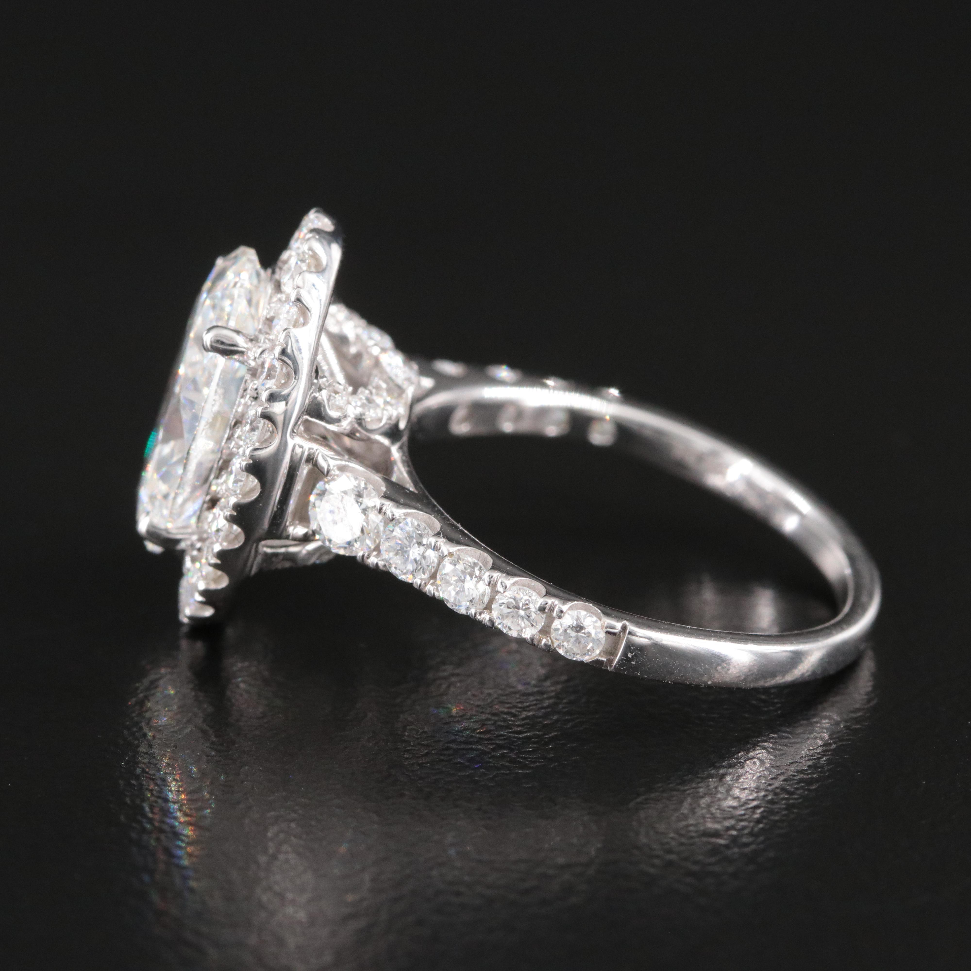 14K 5.64 CTW Lab Grown Diamond Ring