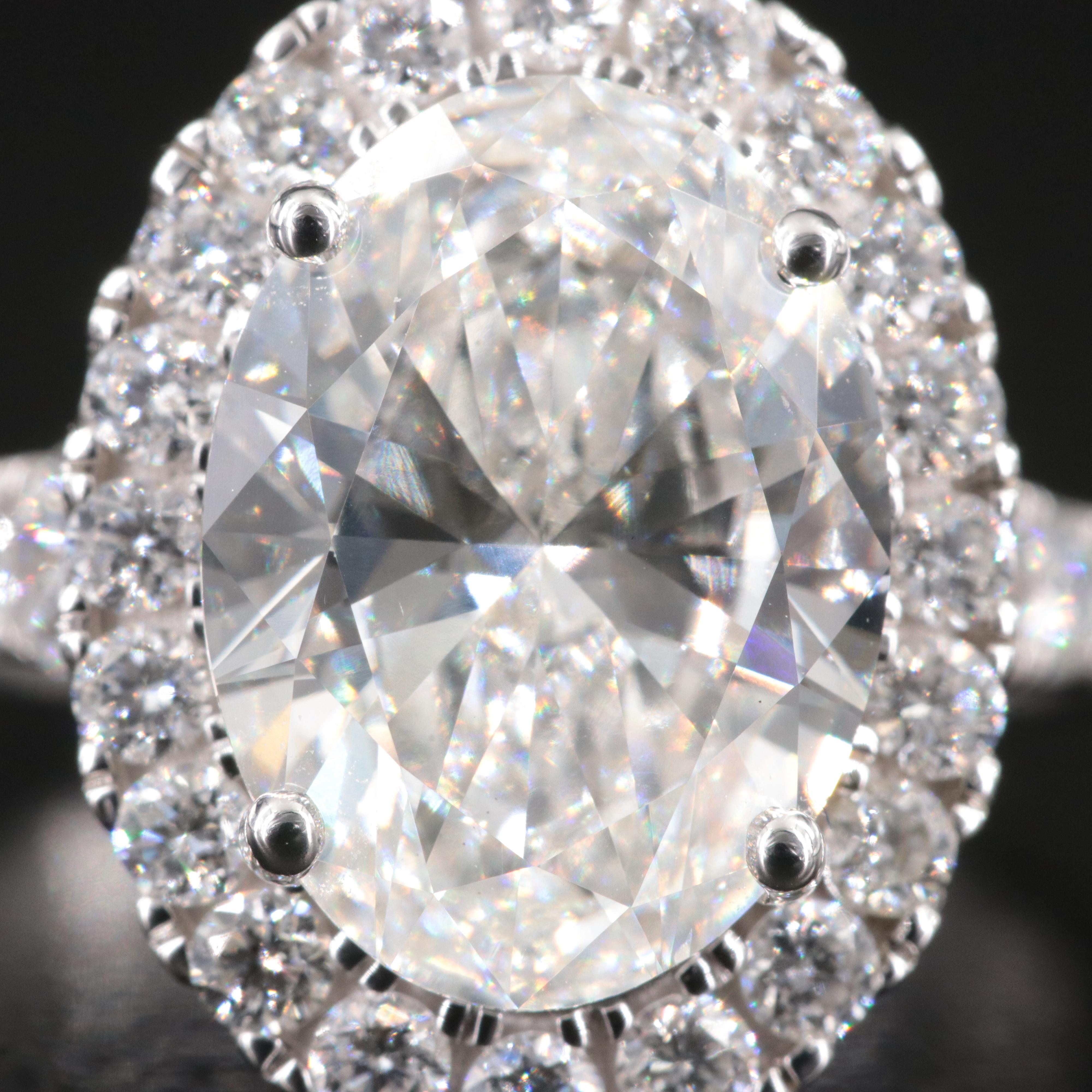 14K 5.64 CTW Lab Grown Diamond Ring