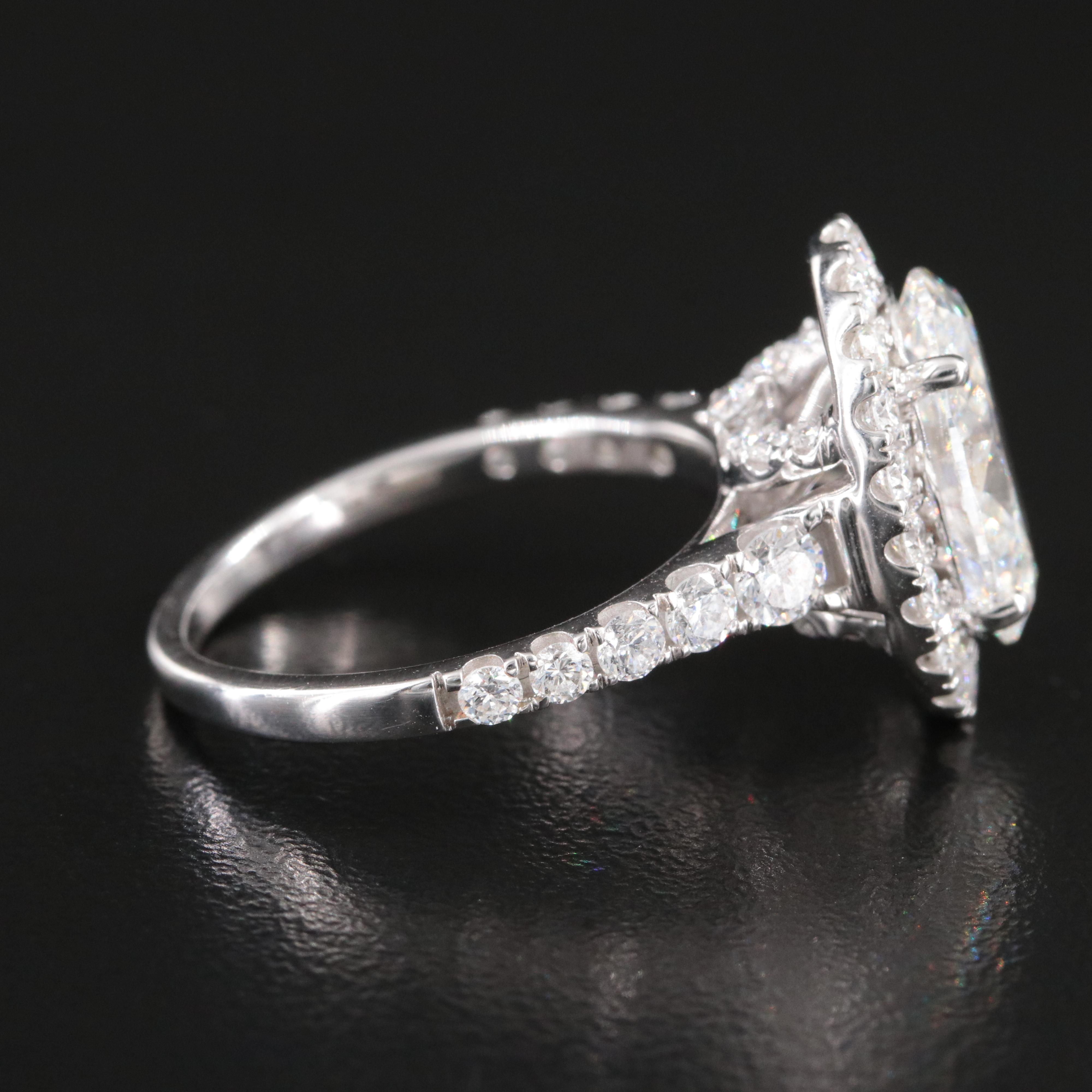 14K 5.64 CTW Lab Grown Diamond Ring