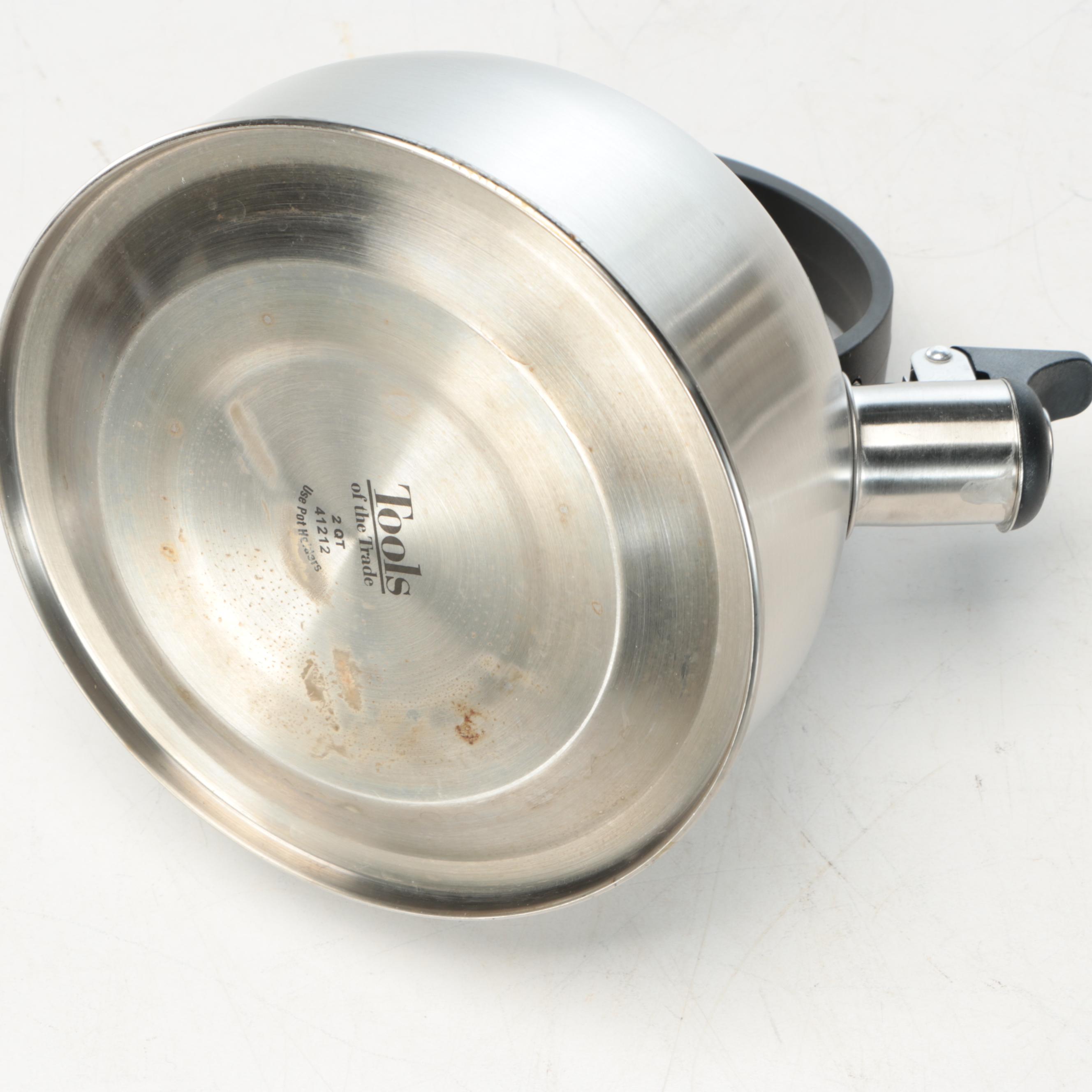 Cuisinart Toaster with Tools of the Trade Stainless Pots, Tea Kettle and More