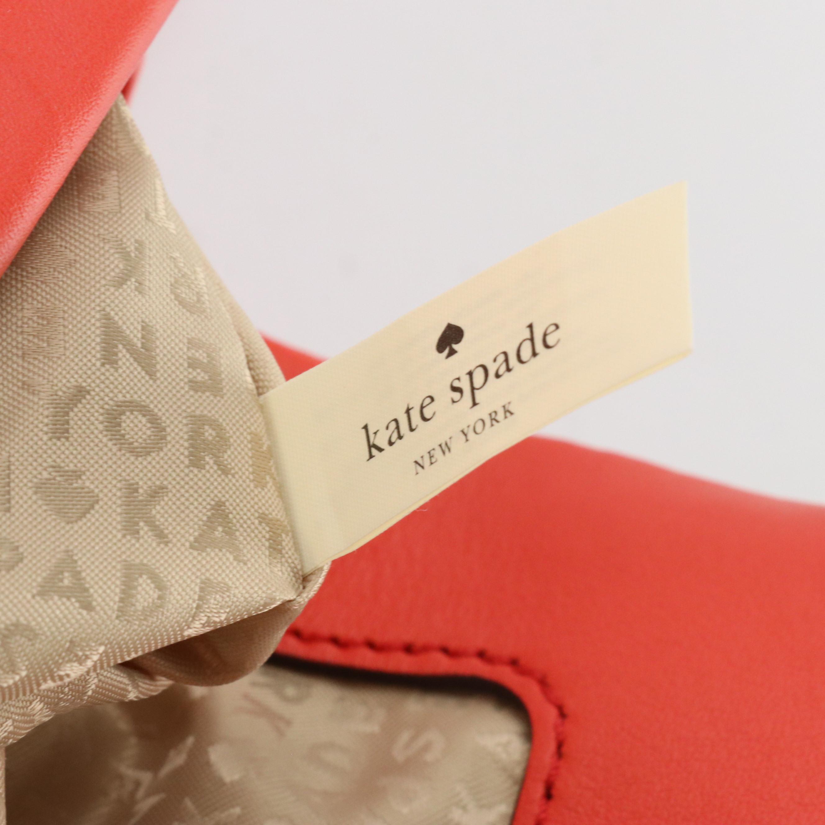 Kate Spade Fremont Place Carmen Two-Way Satchel in Coral Leather