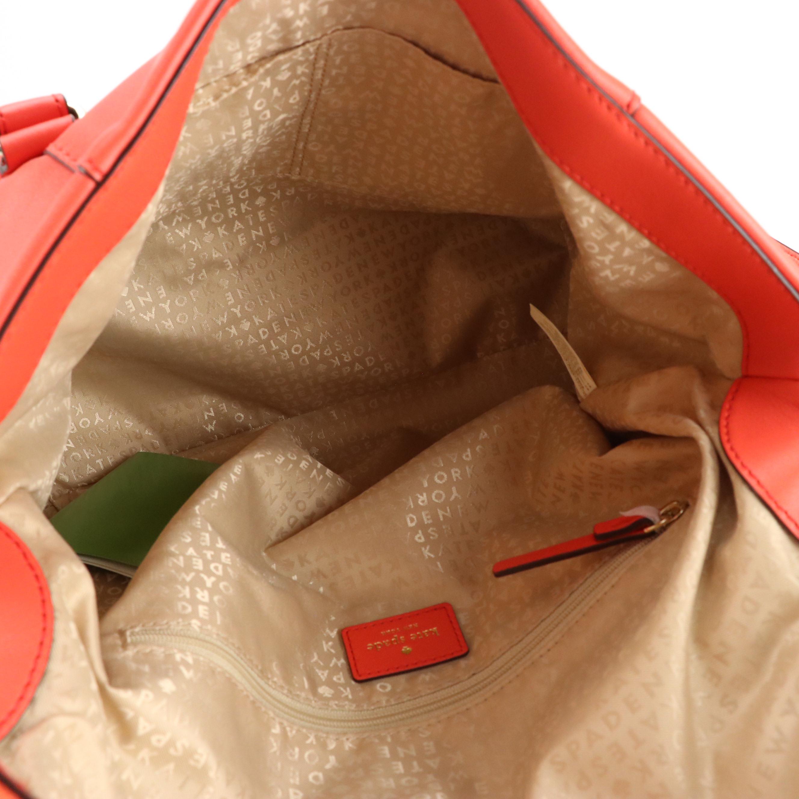 Kate Spade Fremont Place Carmen Two-Way Satchel in Coral Leather