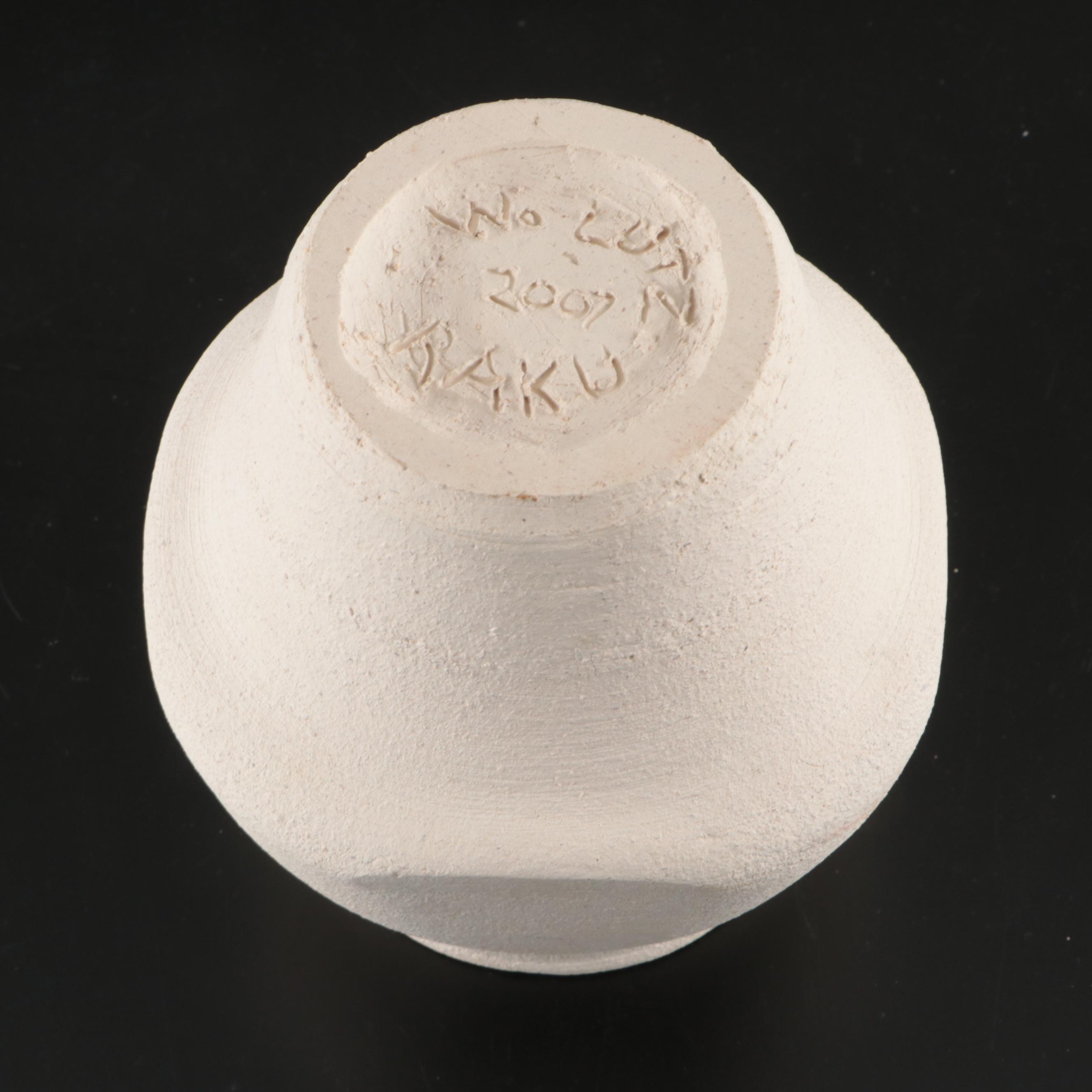 William Lutz Raku Art Pottery Pots