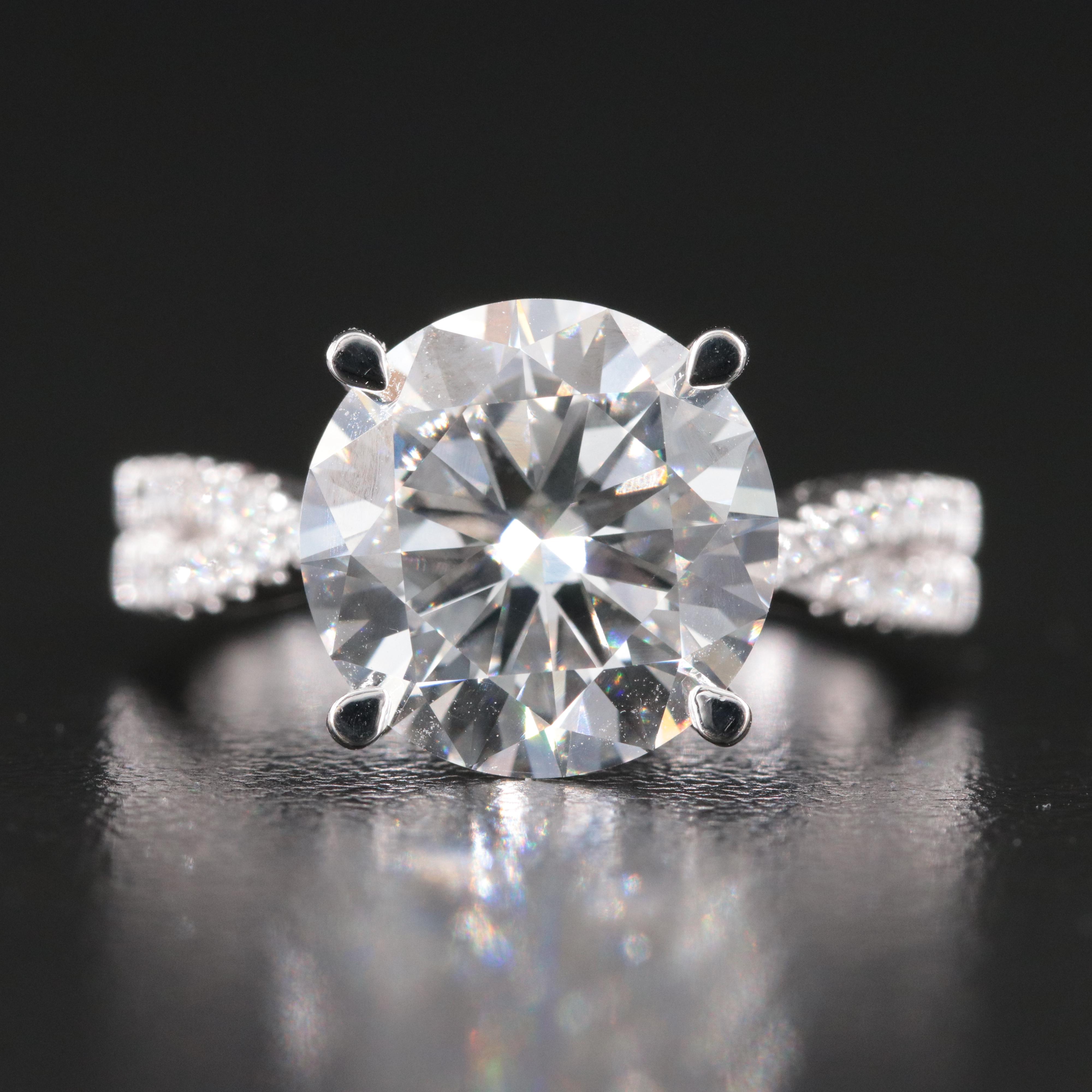 14K 5.16 CTW Lab Grown Diamond Ring