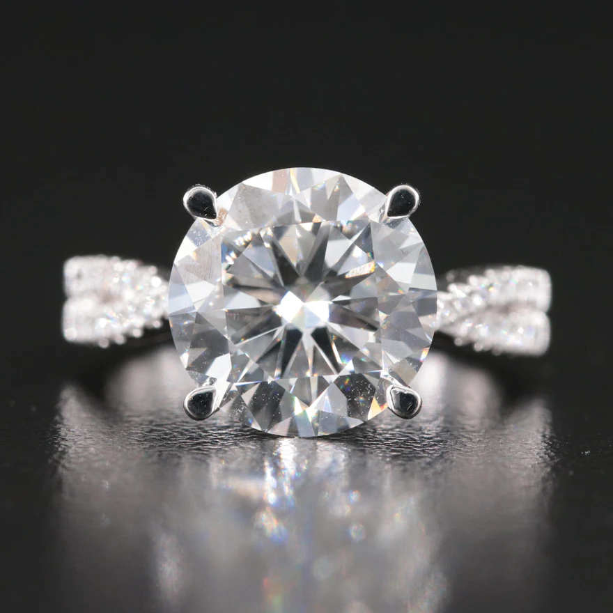14K 5.16 CTW Lab Grown Diamond Ring | EBTH