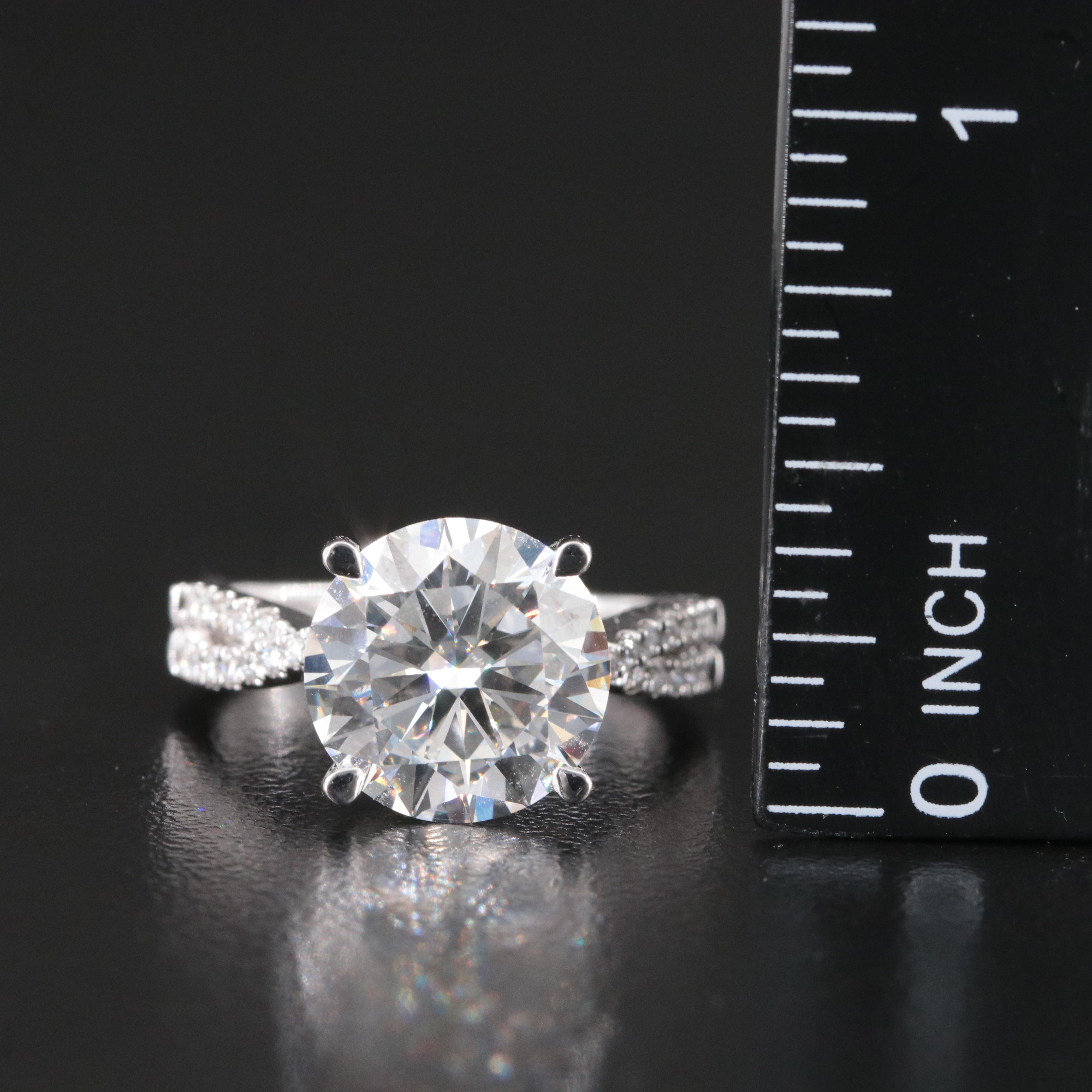 14K 5.16 CTW Lab Grown Diamond Ring