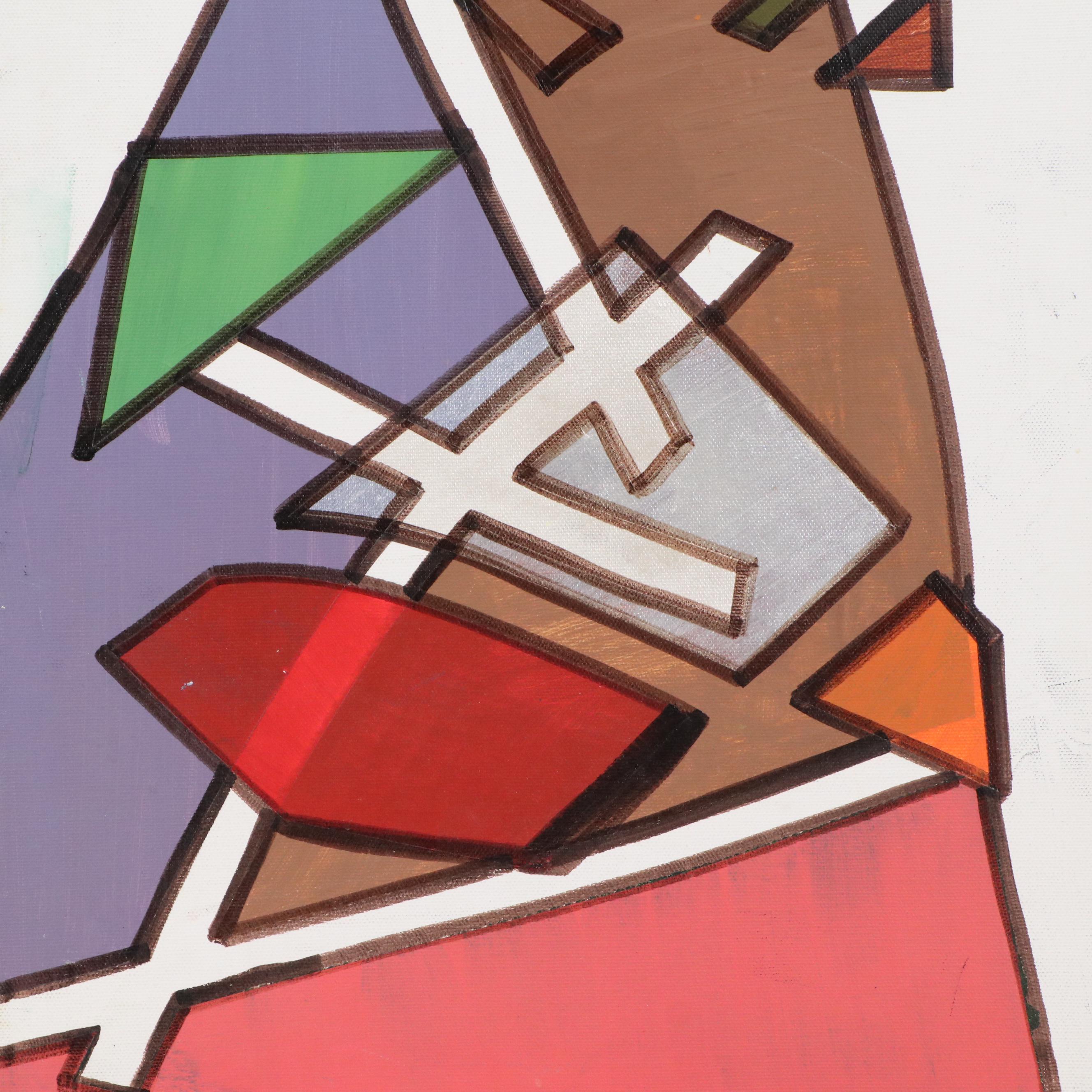 Mauri Moskowitz Abstract Acrylic Paintings, 21st Century