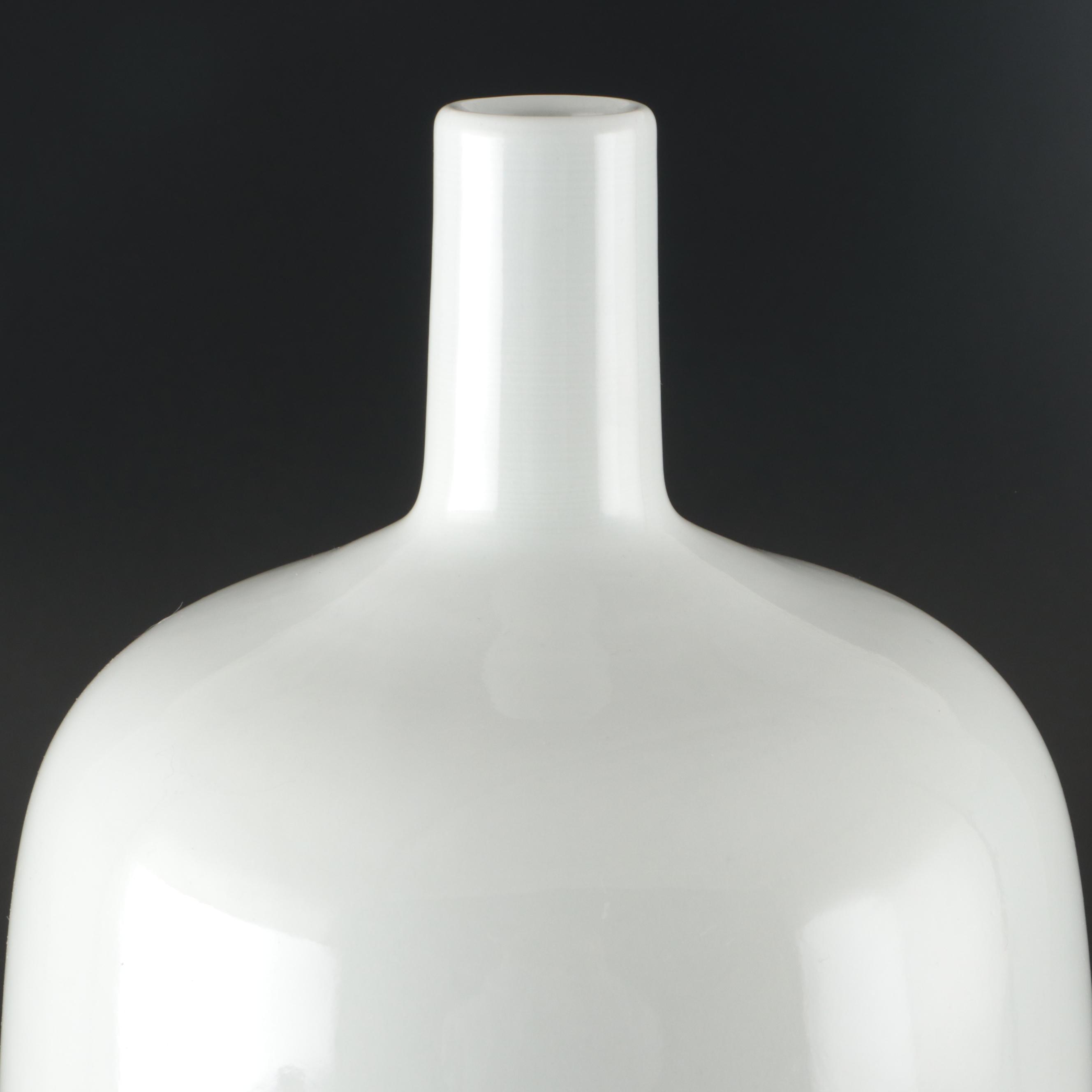 Contemporary White Ceramic Vase