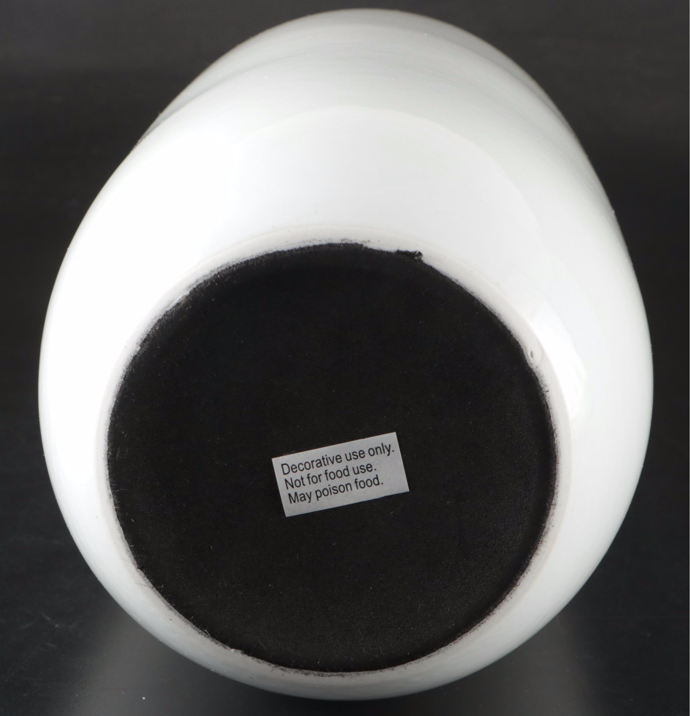 Contemporary White Ceramic Vase