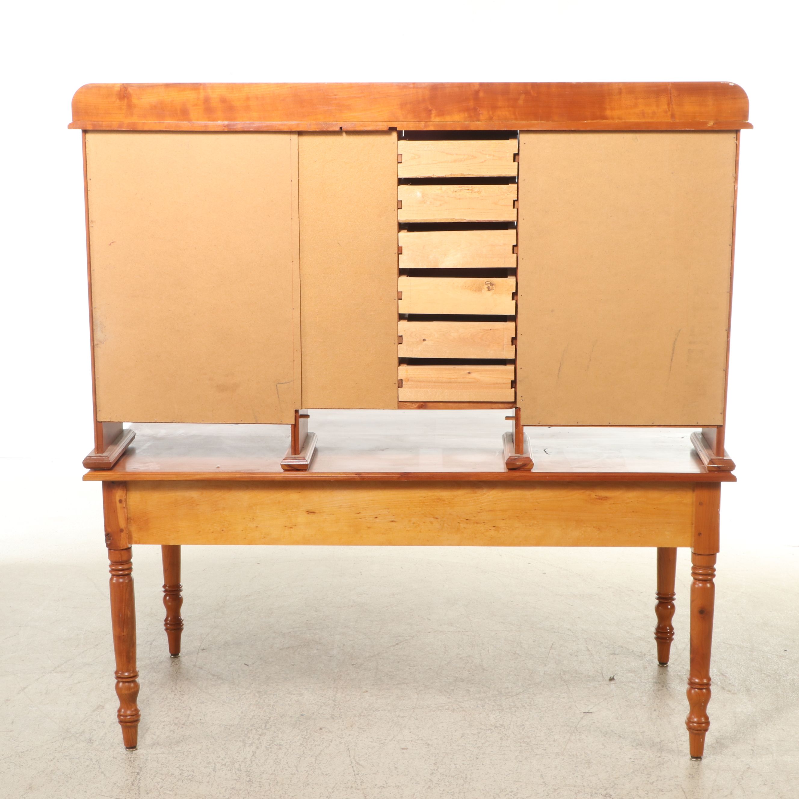 Federal Style Mahogany Finish Two-Tier Clerk's Desk