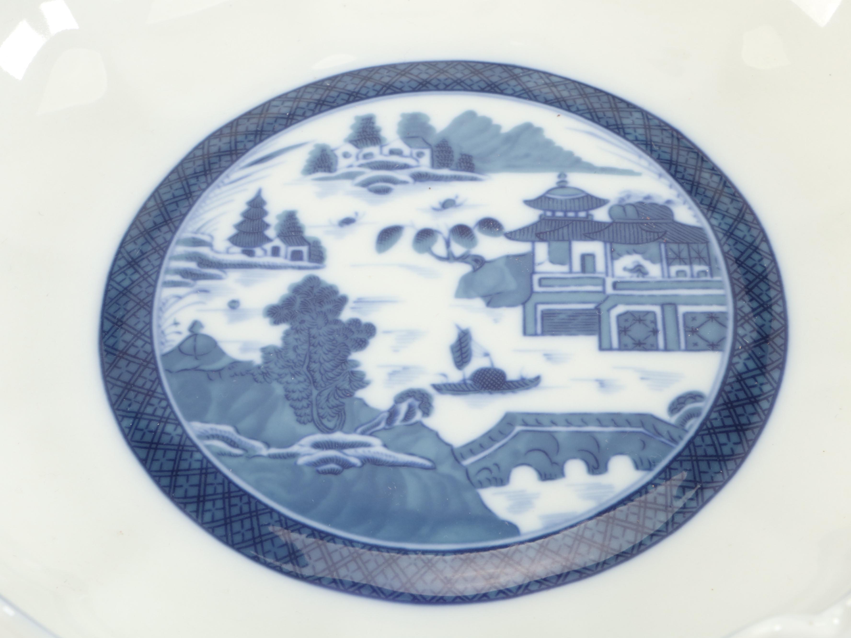 Mottahedeh "Blue Canton" Ceramic Scalloped Bowl and More Blue and White Décor