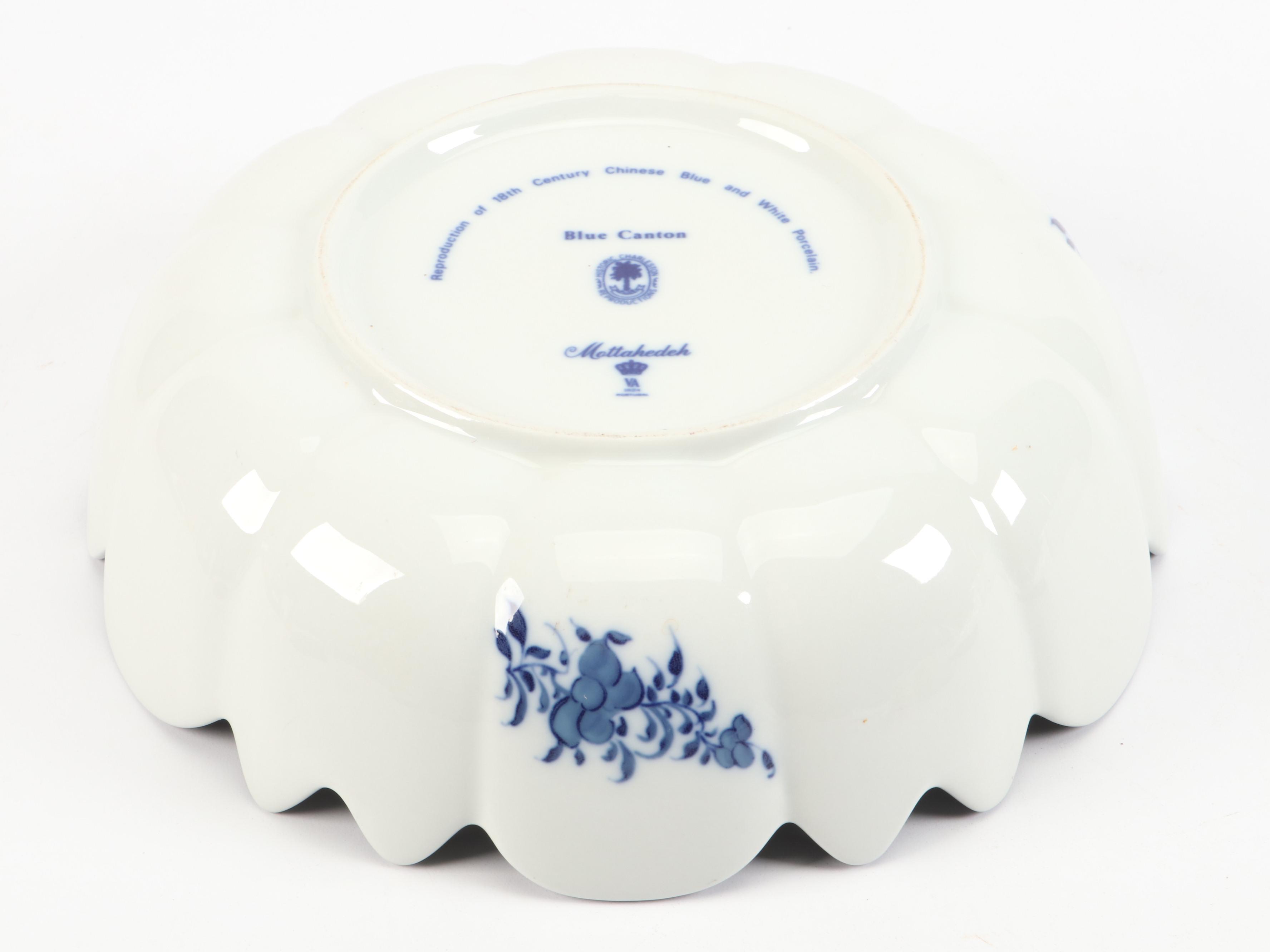 Mottahedeh "Blue Canton" Ceramic Scalloped Bowl and More Blue and White Décor