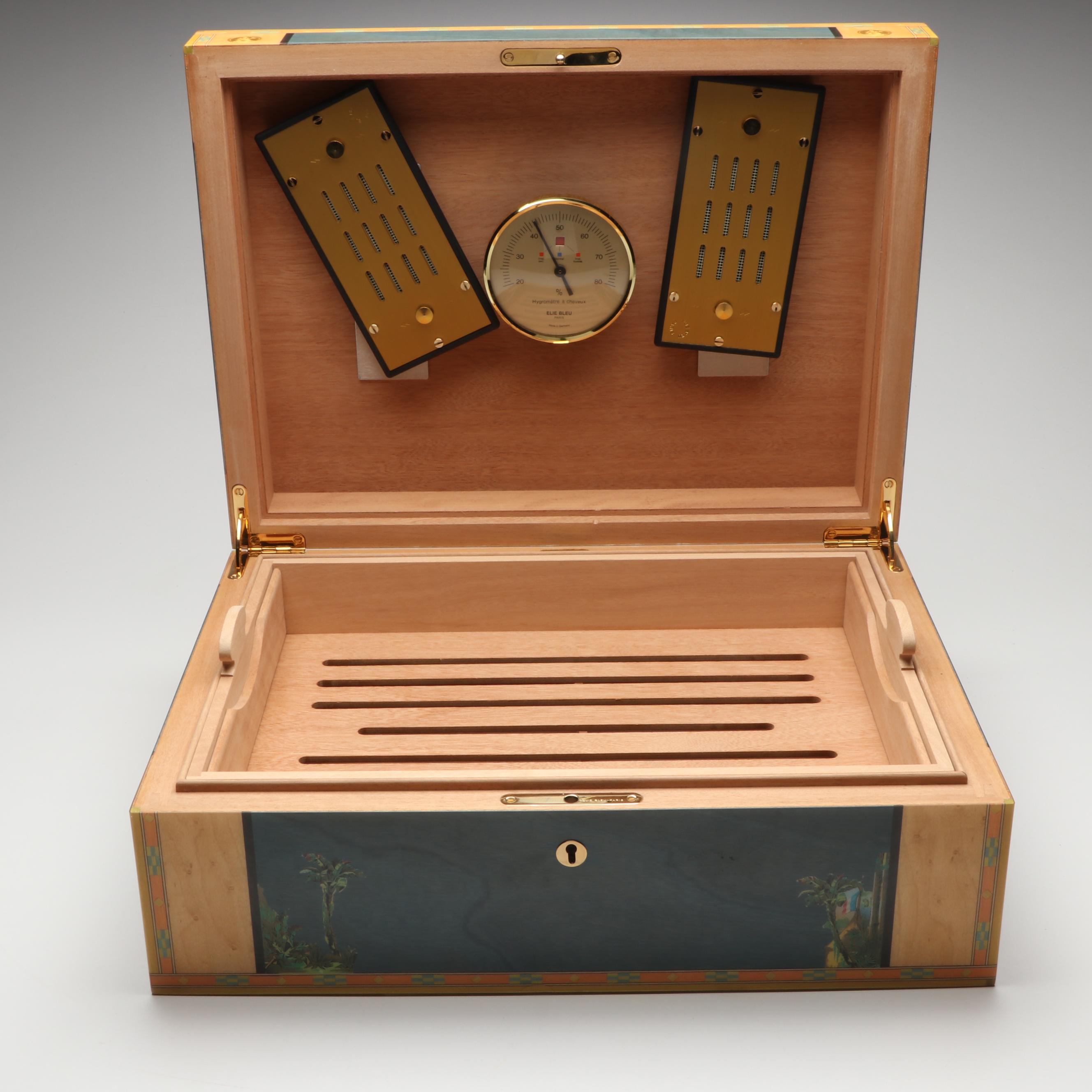 Elie Bleu La Flor de Alba Cedar Cigar Humidor