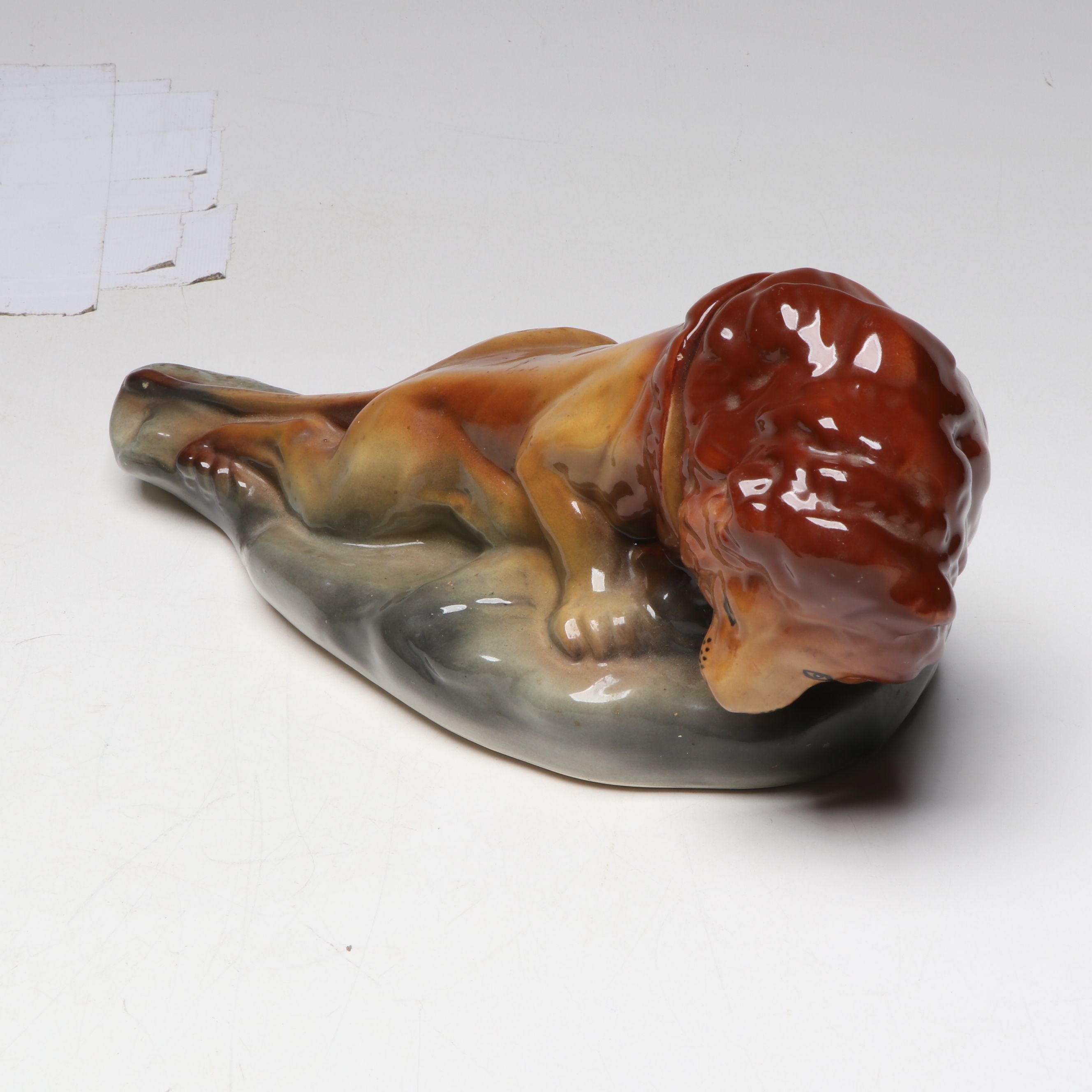 Heritage China Ezra Brooks Ceramic Lion and Elephant Decanters