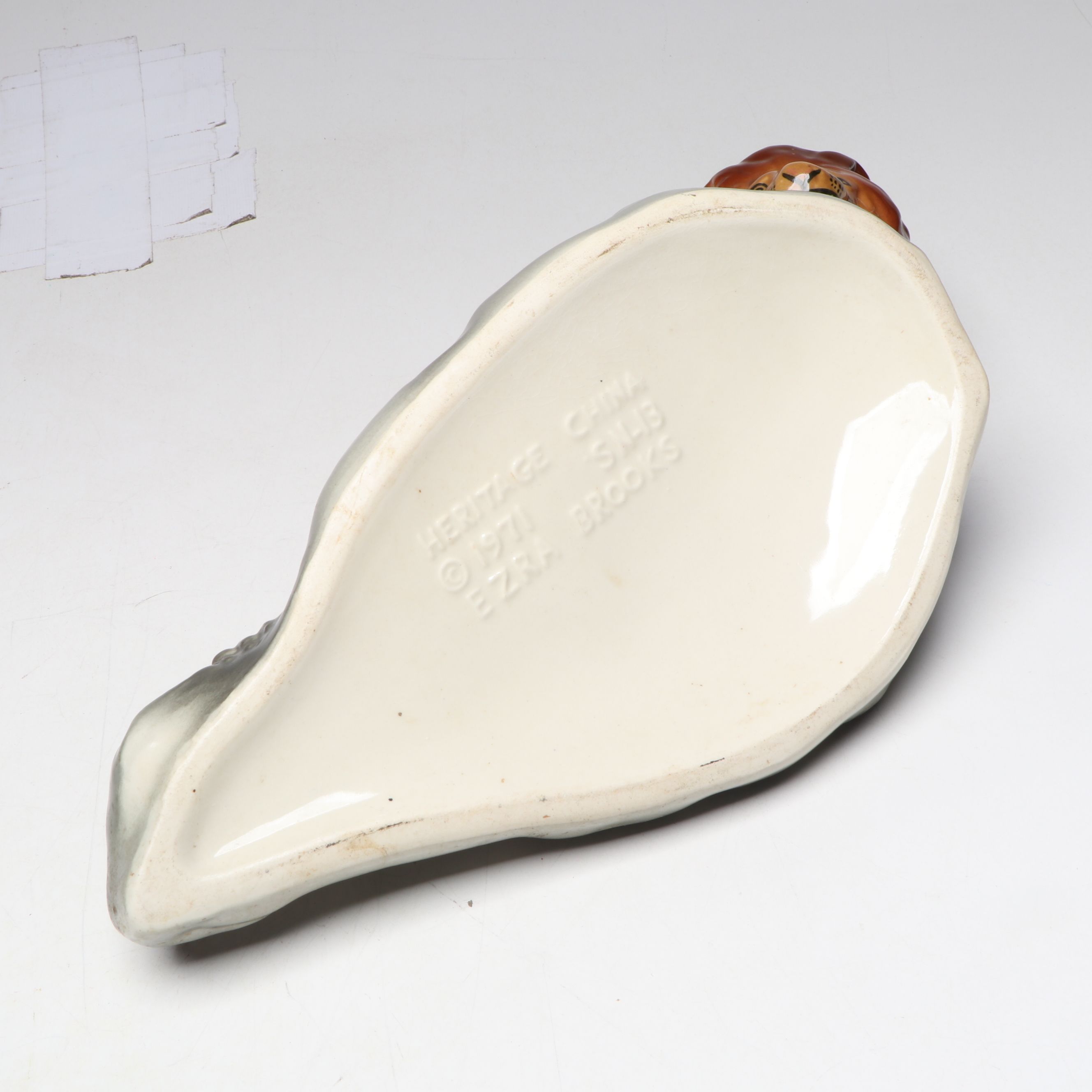 Heritage China Ezra Brooks Ceramic Lion and Elephant Decanters