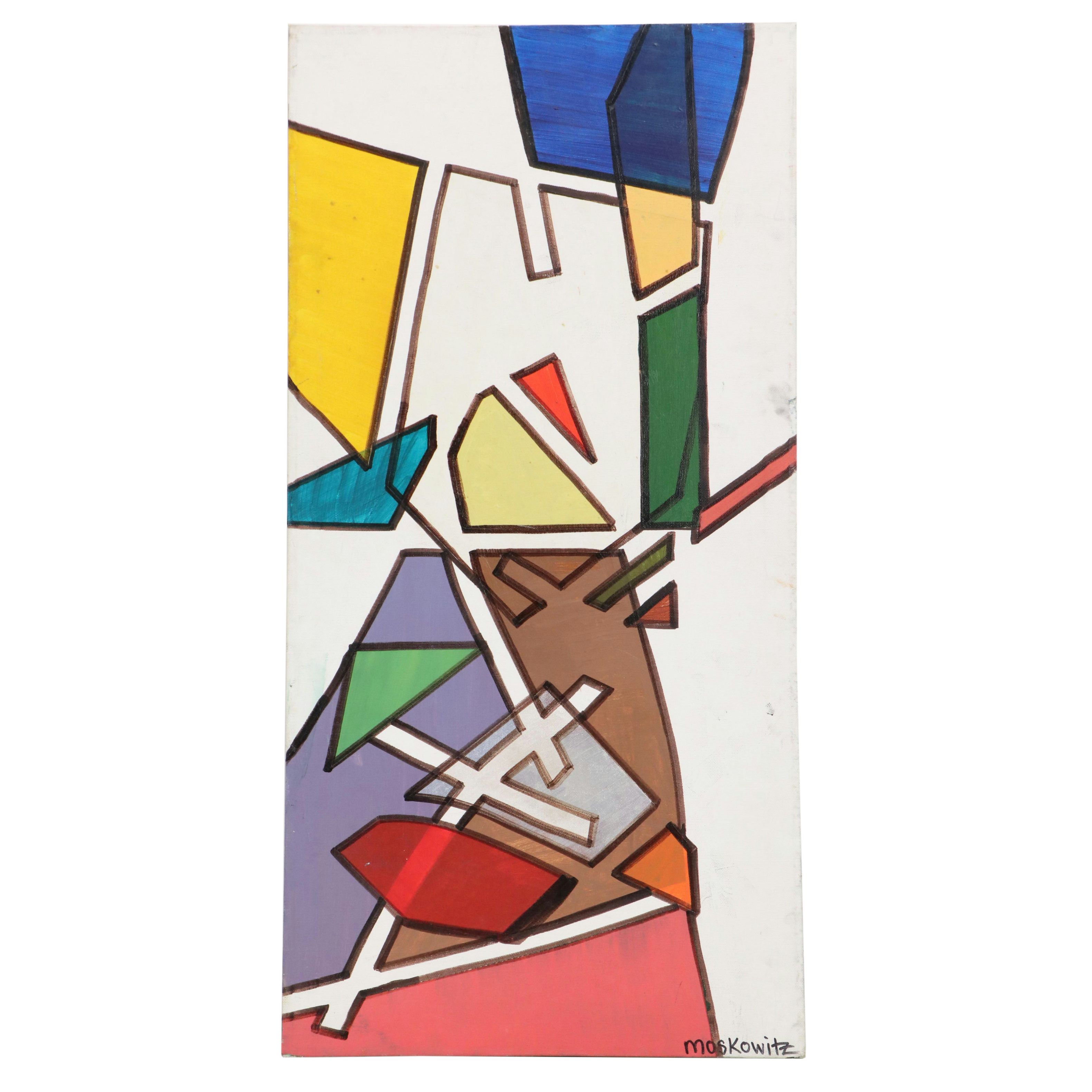 Mauri Moskowitz Abstract Acrylic Paintings, 21st Century