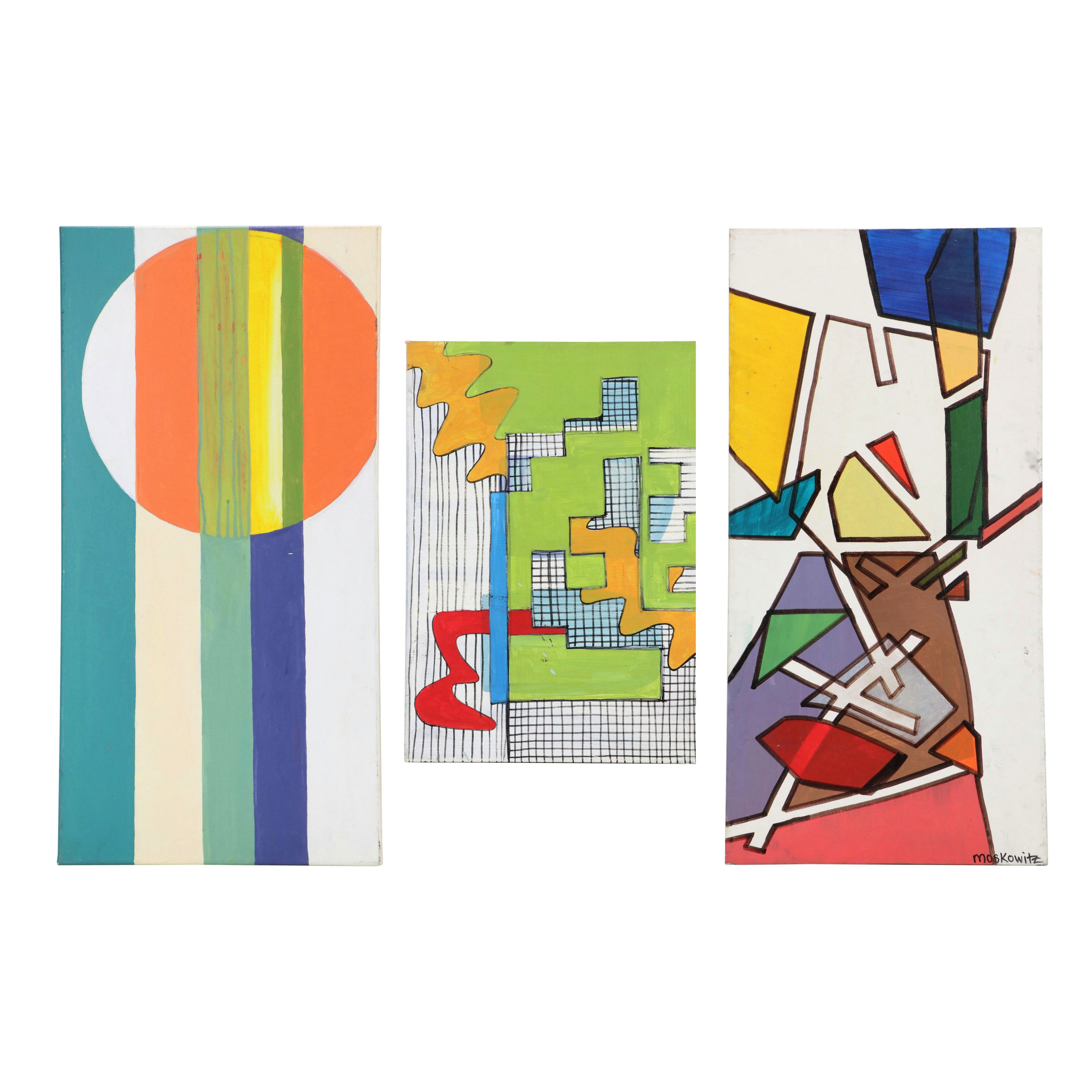 Mauri Moskowitz Abstract Acrylic Paintings, 21st Century