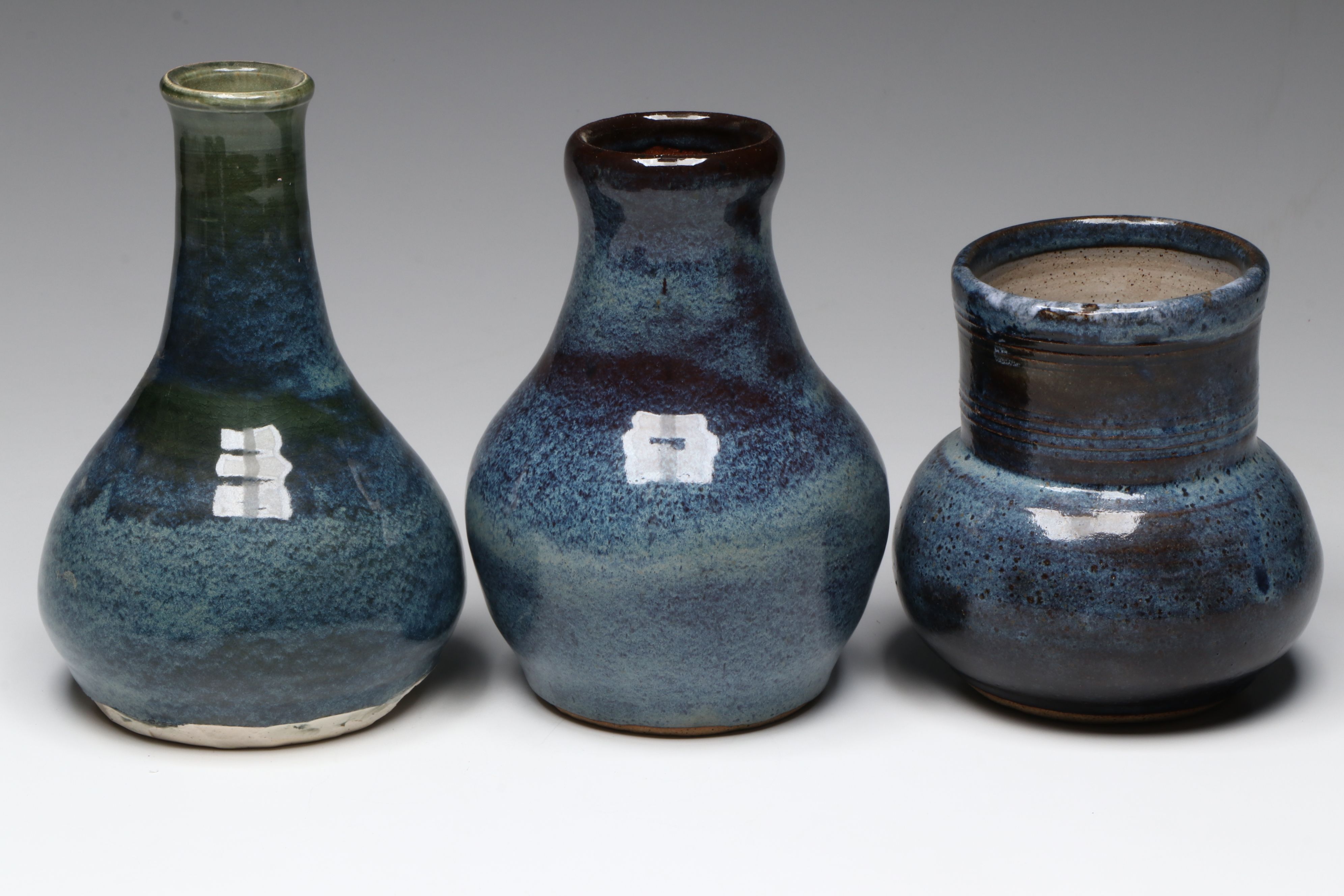 W. Lutz and Other Art Pottery Vases and Planters, Early 21st Century