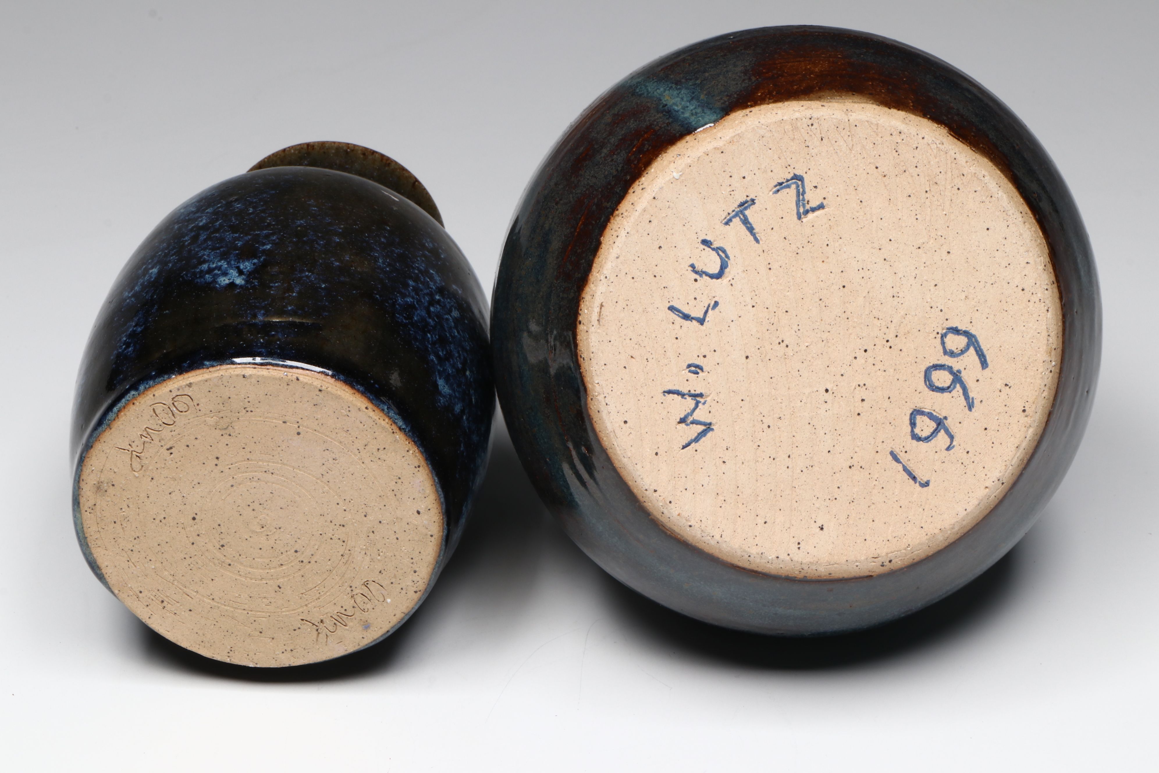 W. Lutz and Other Art Pottery Vases and Planters, Early 21st Century