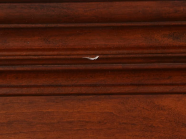 Shaker Style Cherry Finish Bed Frame with Coordinating Nightstands