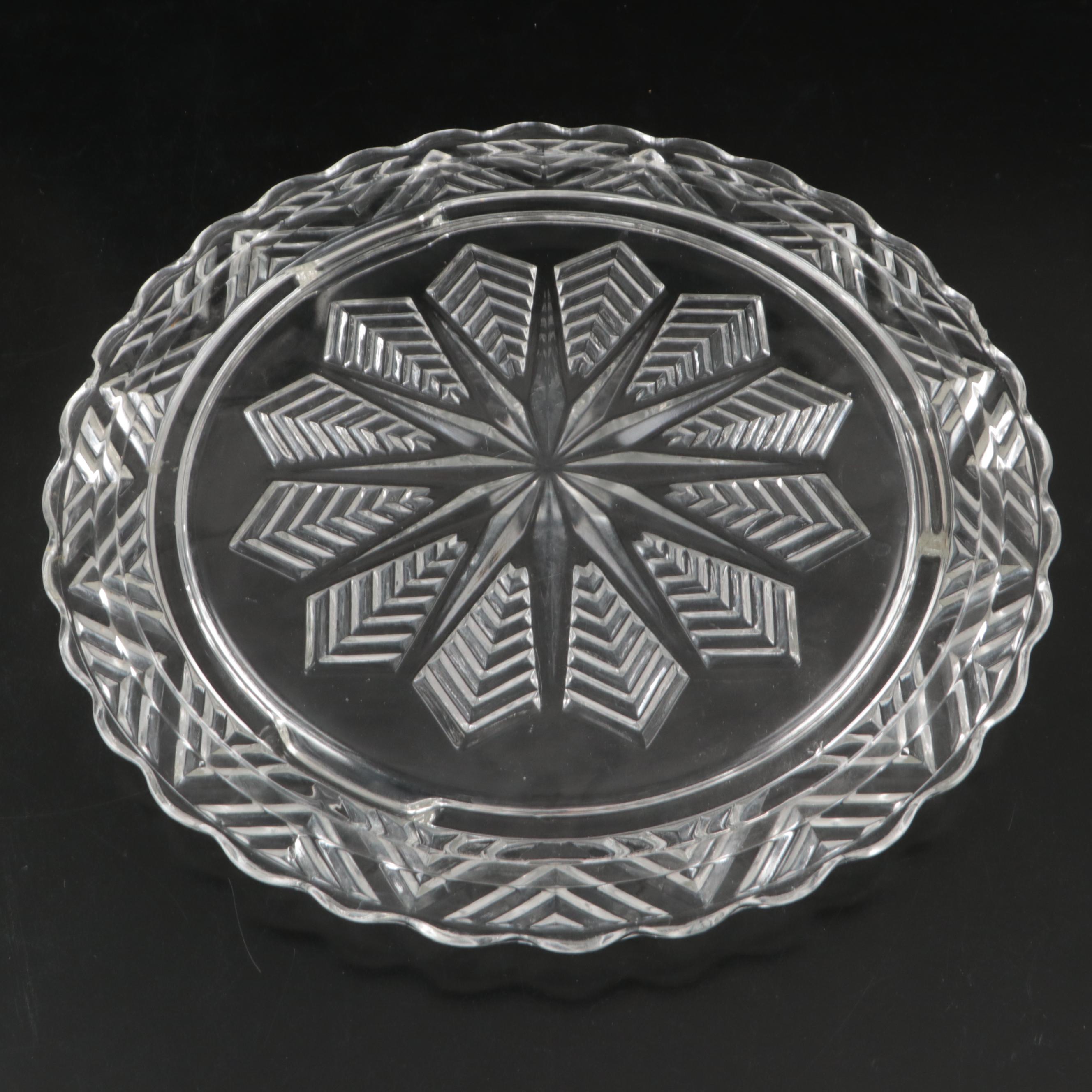 Vintage Pressed Glass Cake Plates and Stands