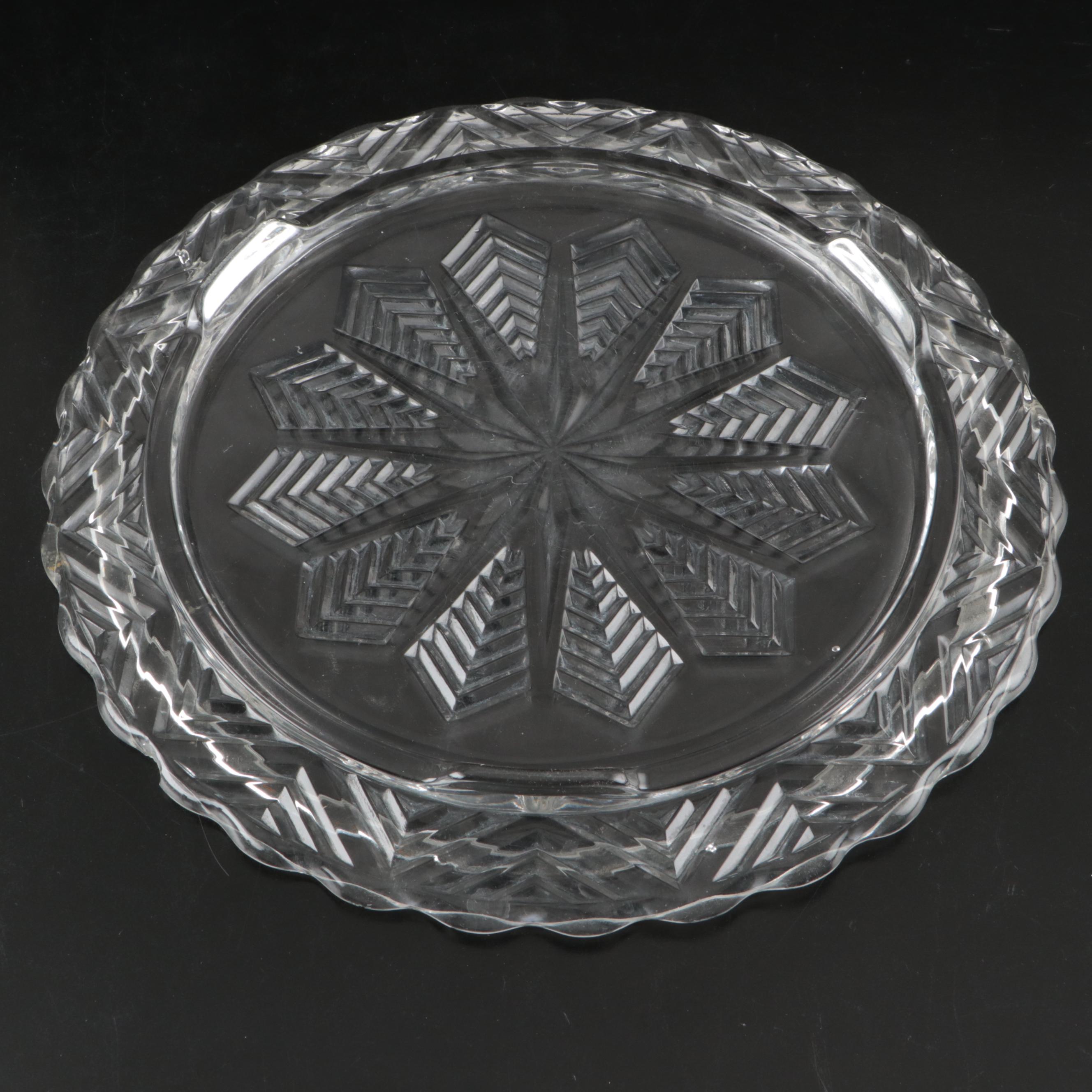 Vintage Pressed Glass Cake Plates and Stands