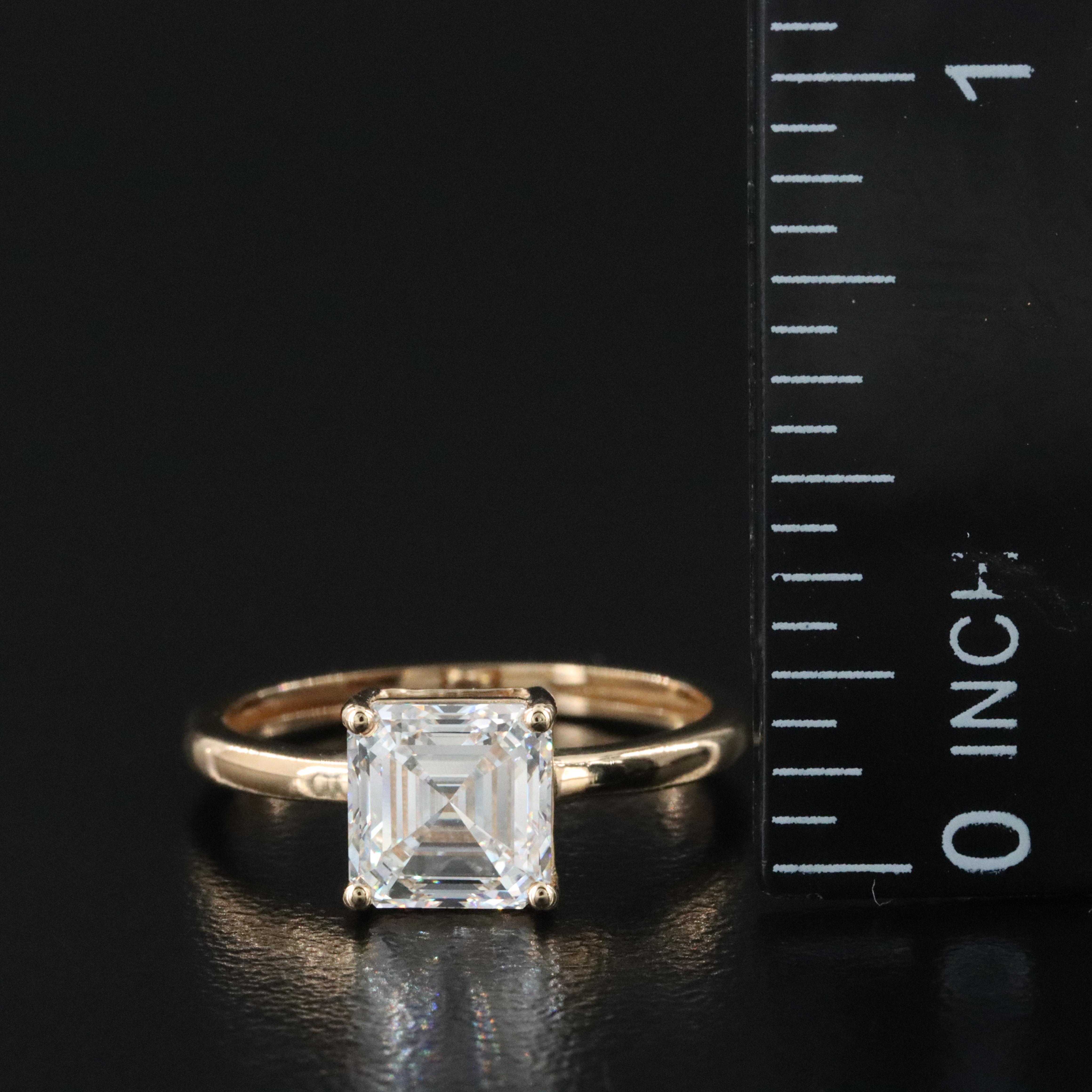 18K 1.74 CT Lab Grown Diamond Solitaire Ring with IGI Report