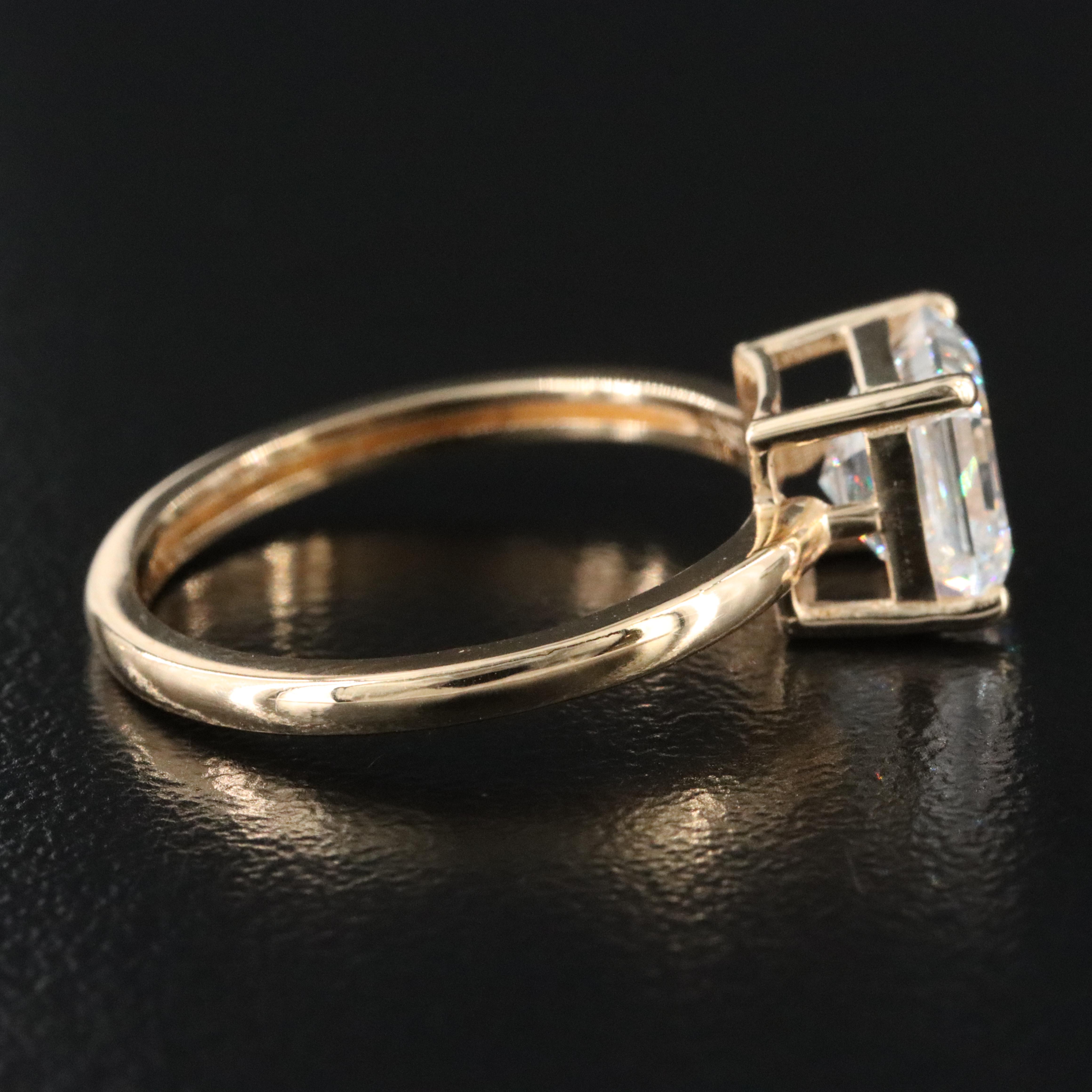 18K 1.74 CT Lab Grown Diamond Solitaire Ring with IGI Report