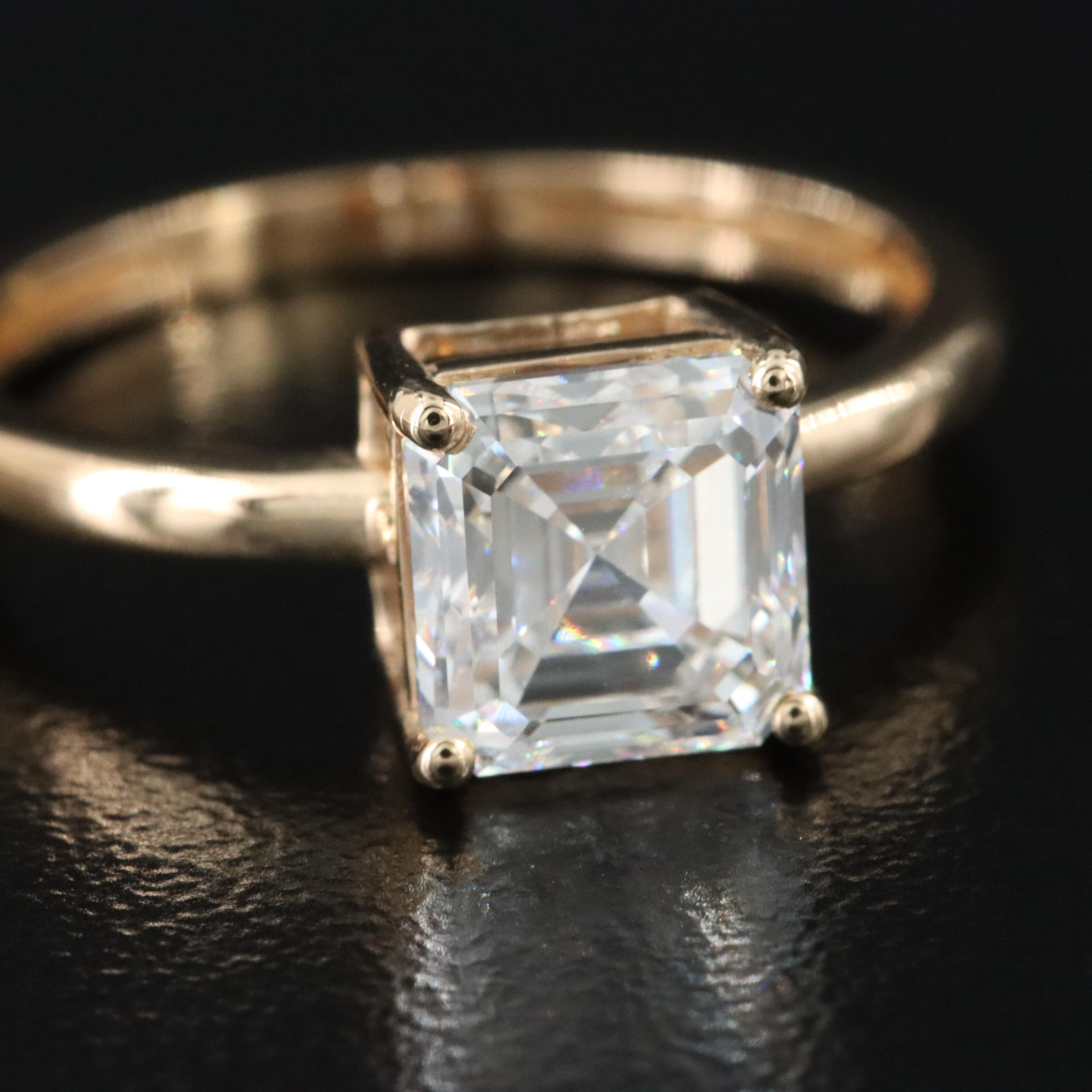 18K 1.74 CT Lab Grown Diamond Solitaire Ring with IGI Report