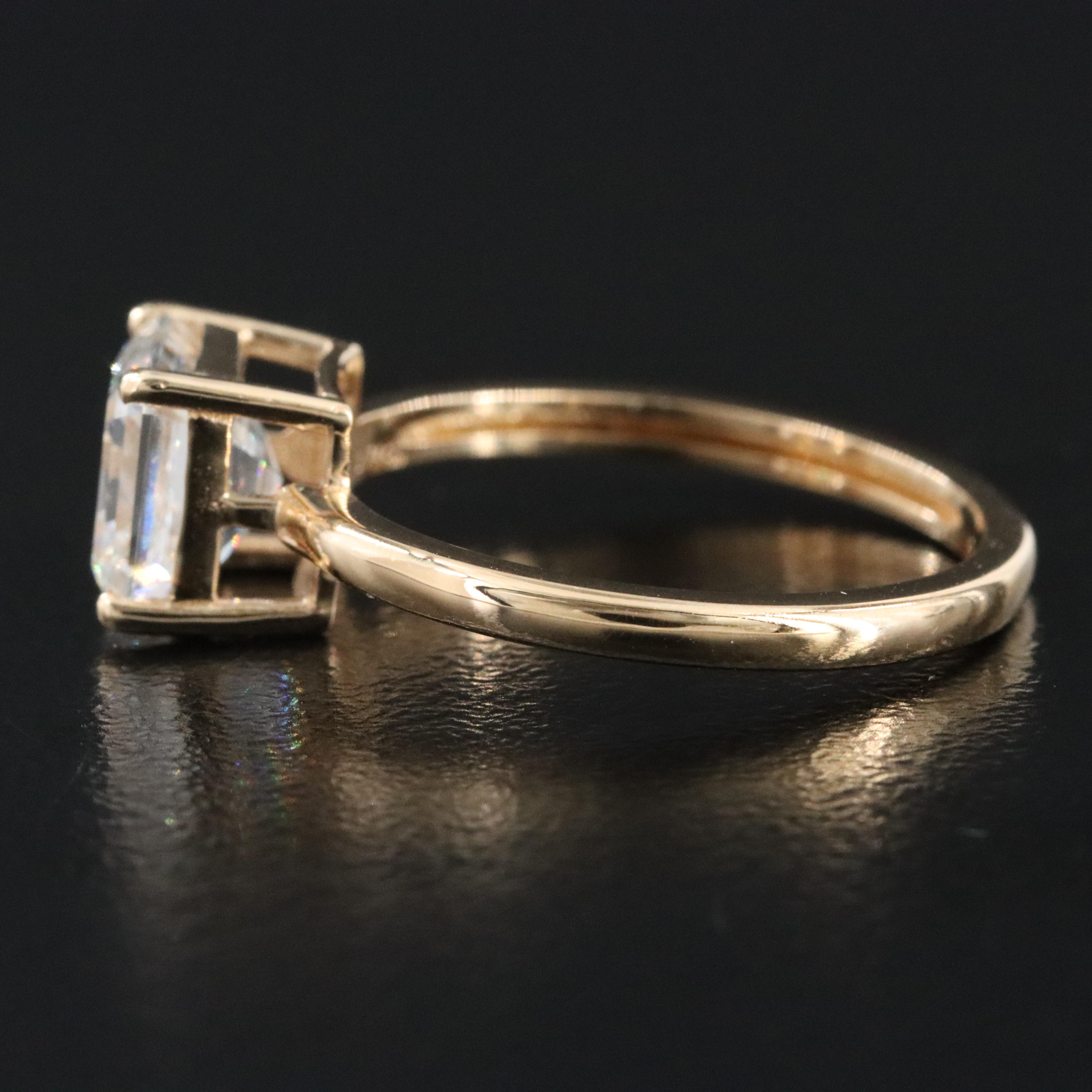 18K 1.74 CT Lab Grown Diamond Solitaire Ring with IGI Report