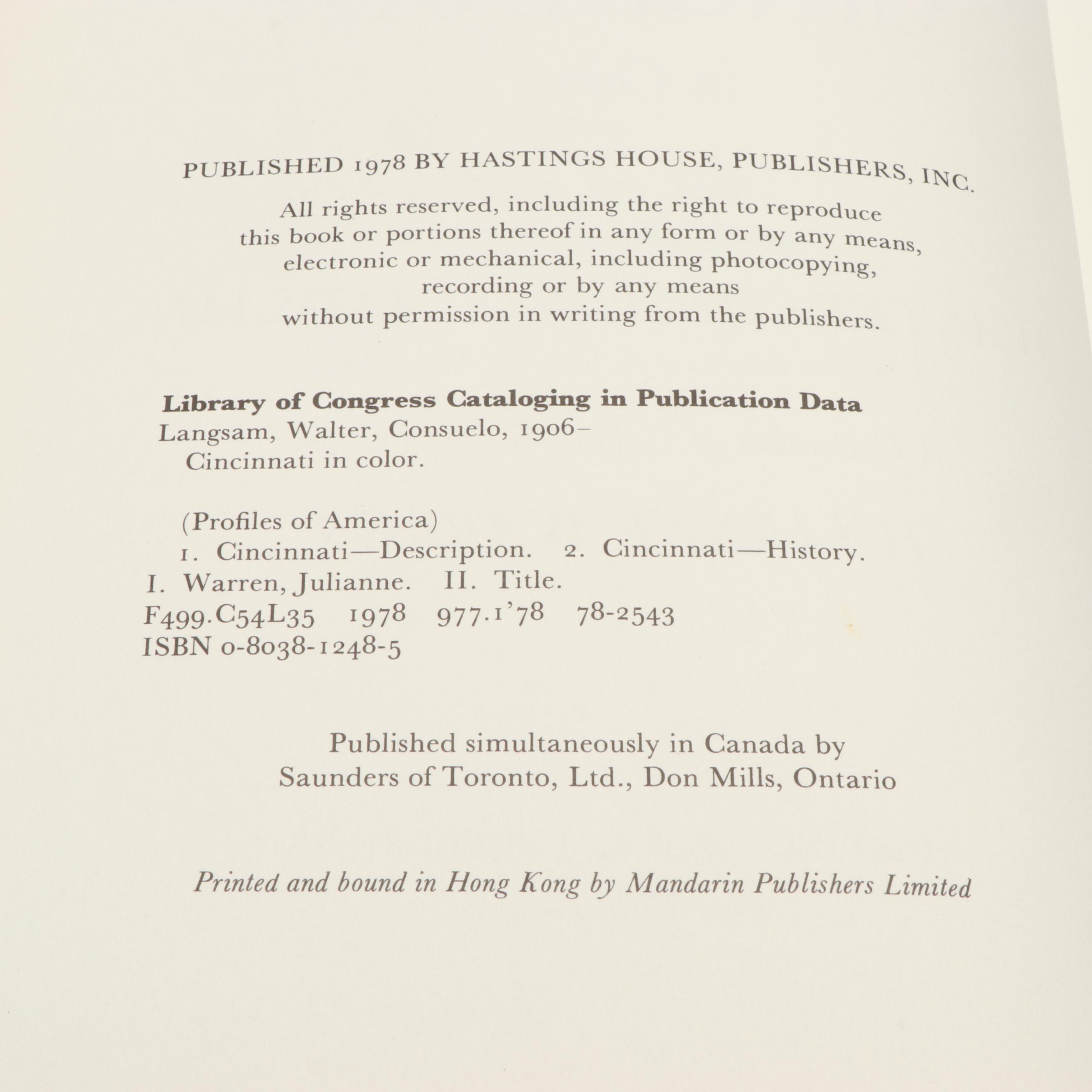 "The Taft Museum" Complete Set with Other Nonfiction Books