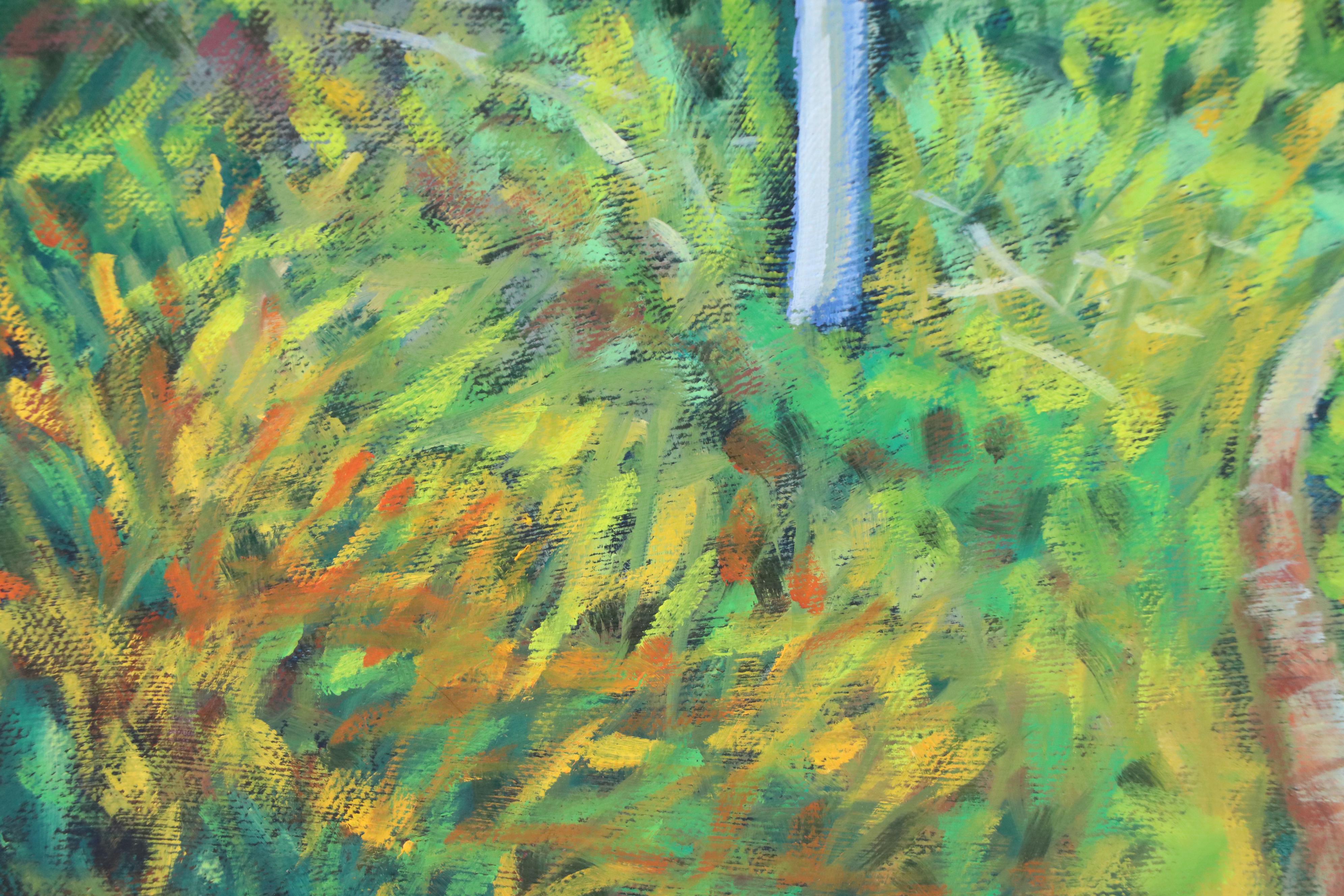 Jay Wilford Woodland Landscape Oil Painting "Pine Ridge," 21st Century