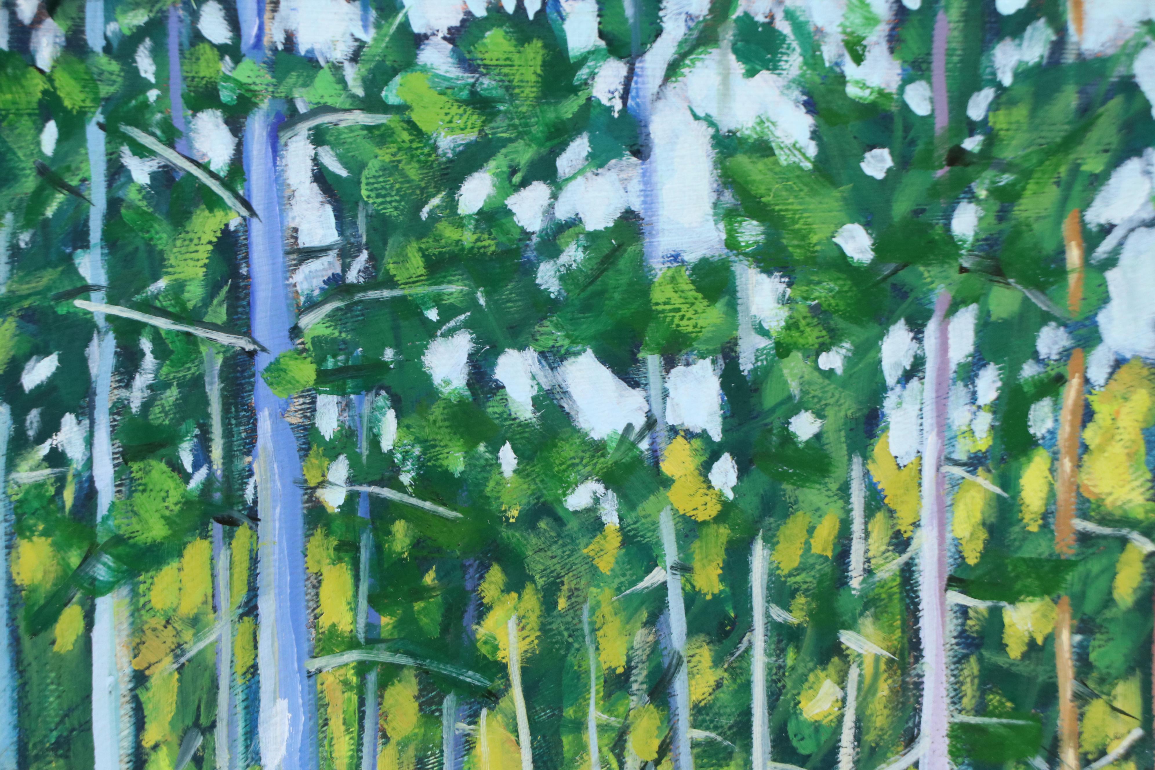 Jay Wilford Woodland Landscape Oil Painting "Pine Ridge," 21st Century