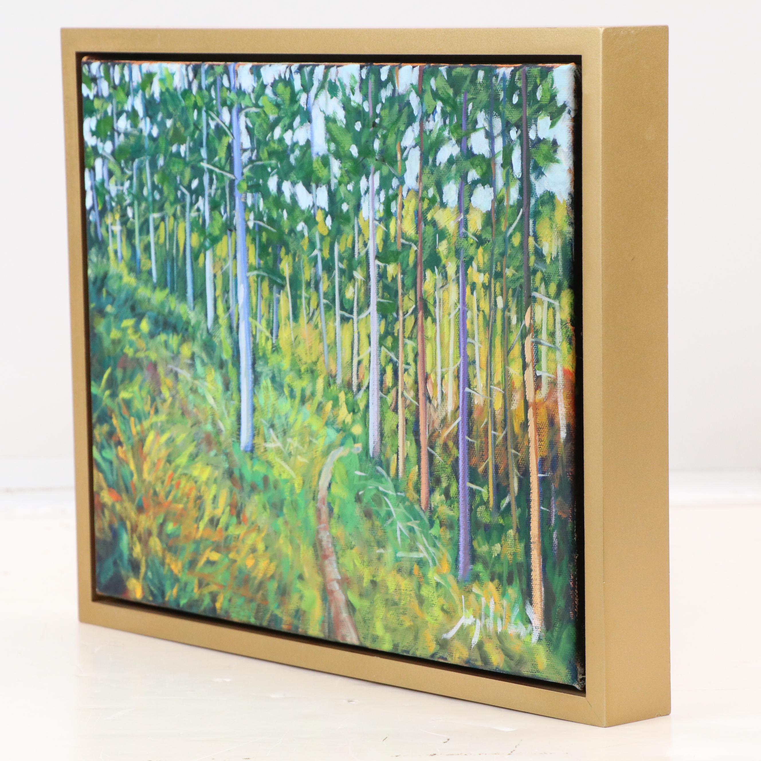 Jay Wilford Woodland Landscape Oil Painting "Pine Ridge," 21st Century