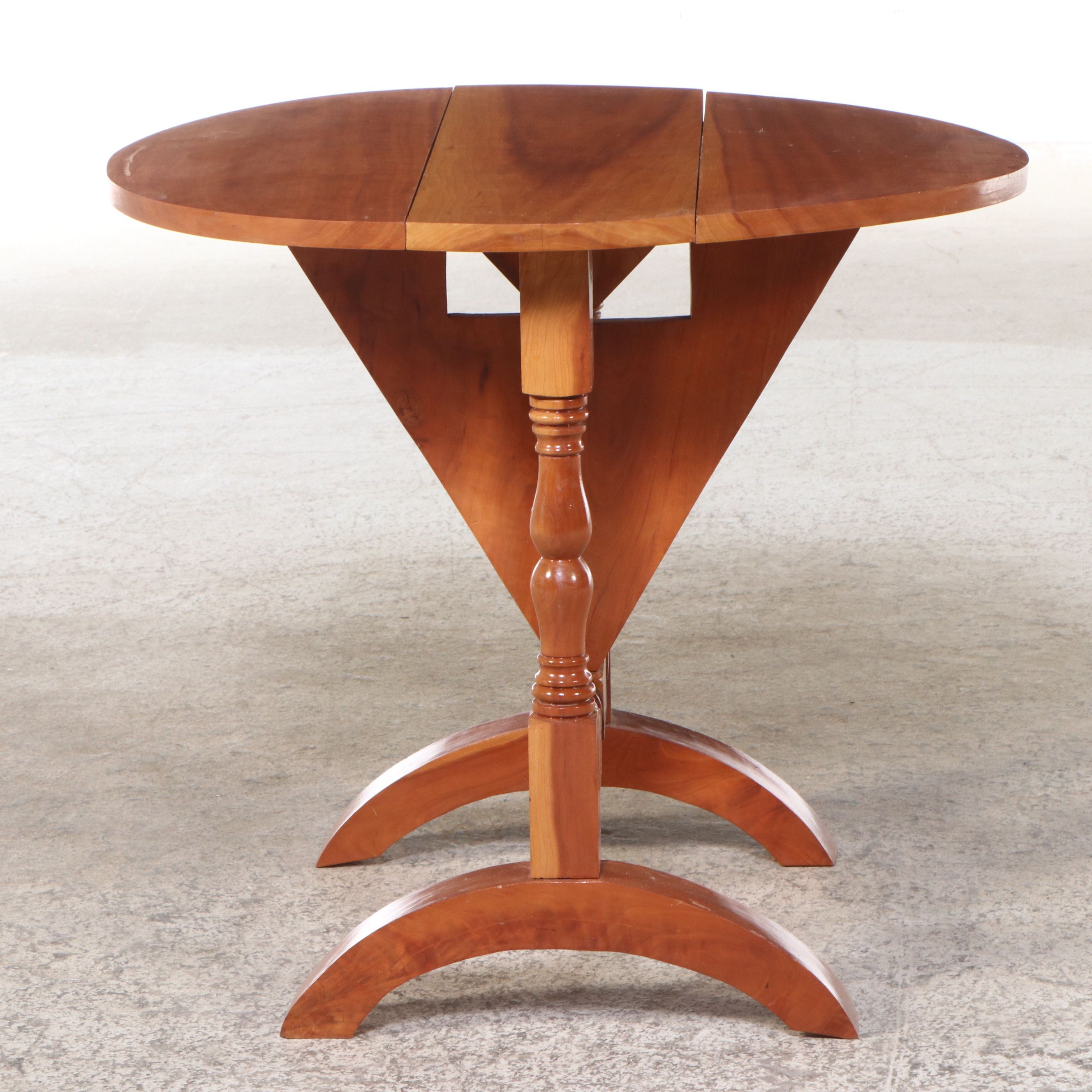 Turned Maple Butterfly Table