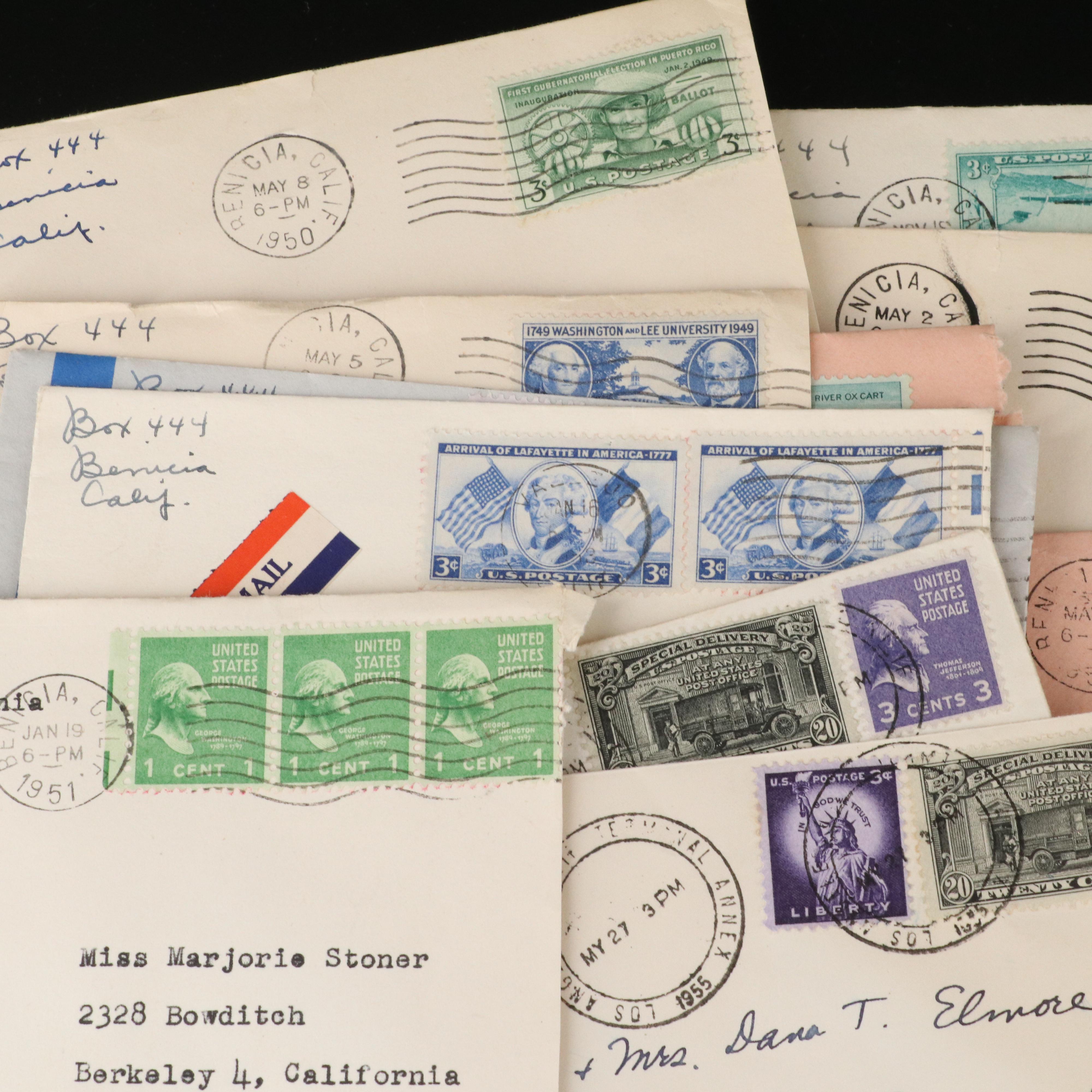 Over 200 U.S. Postal Covers, 1930s to 1960s