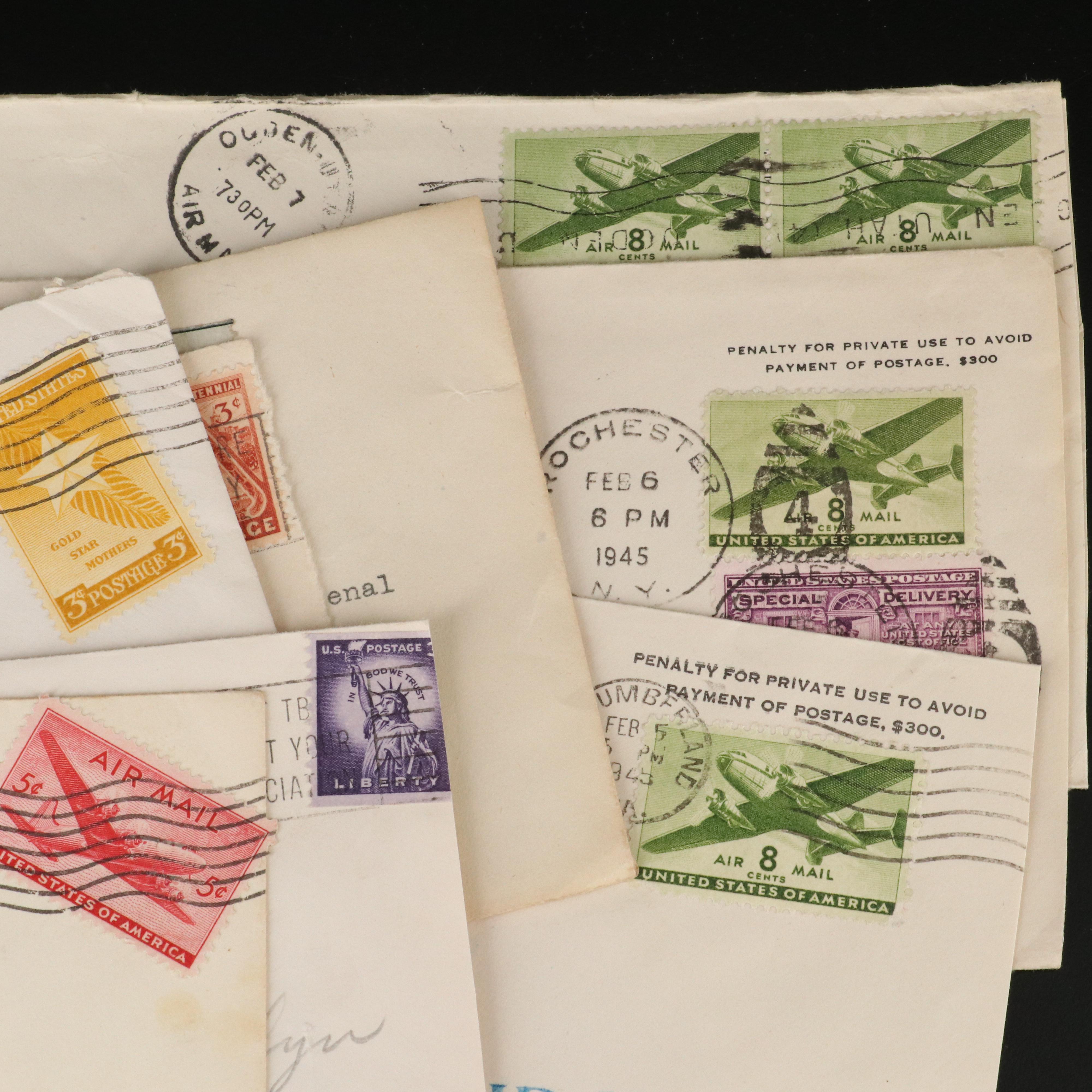 Over 200 U.S. Postal Covers, 1930s to 1960s