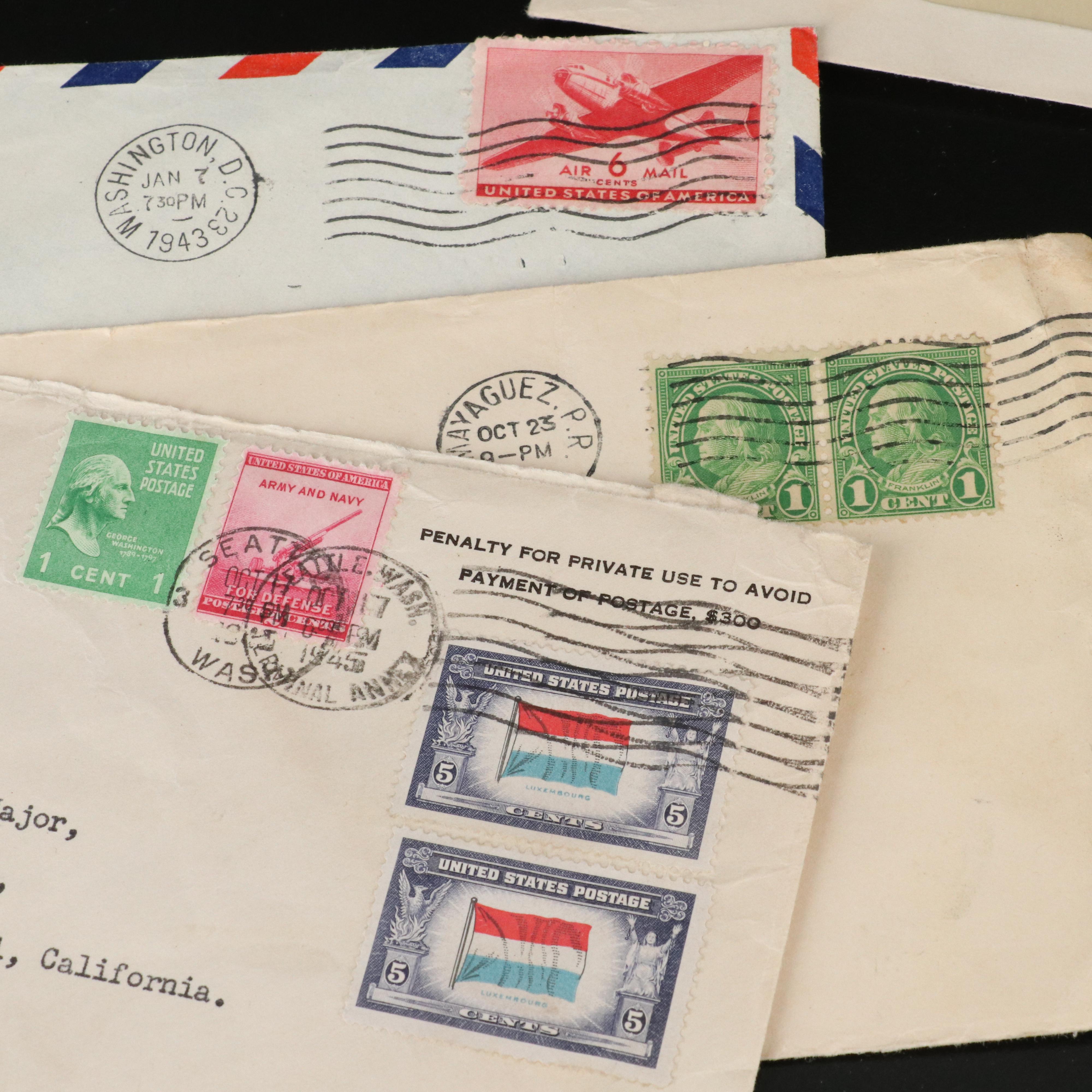Over 200 U.S. Postal Covers, 1930s to 1960s
