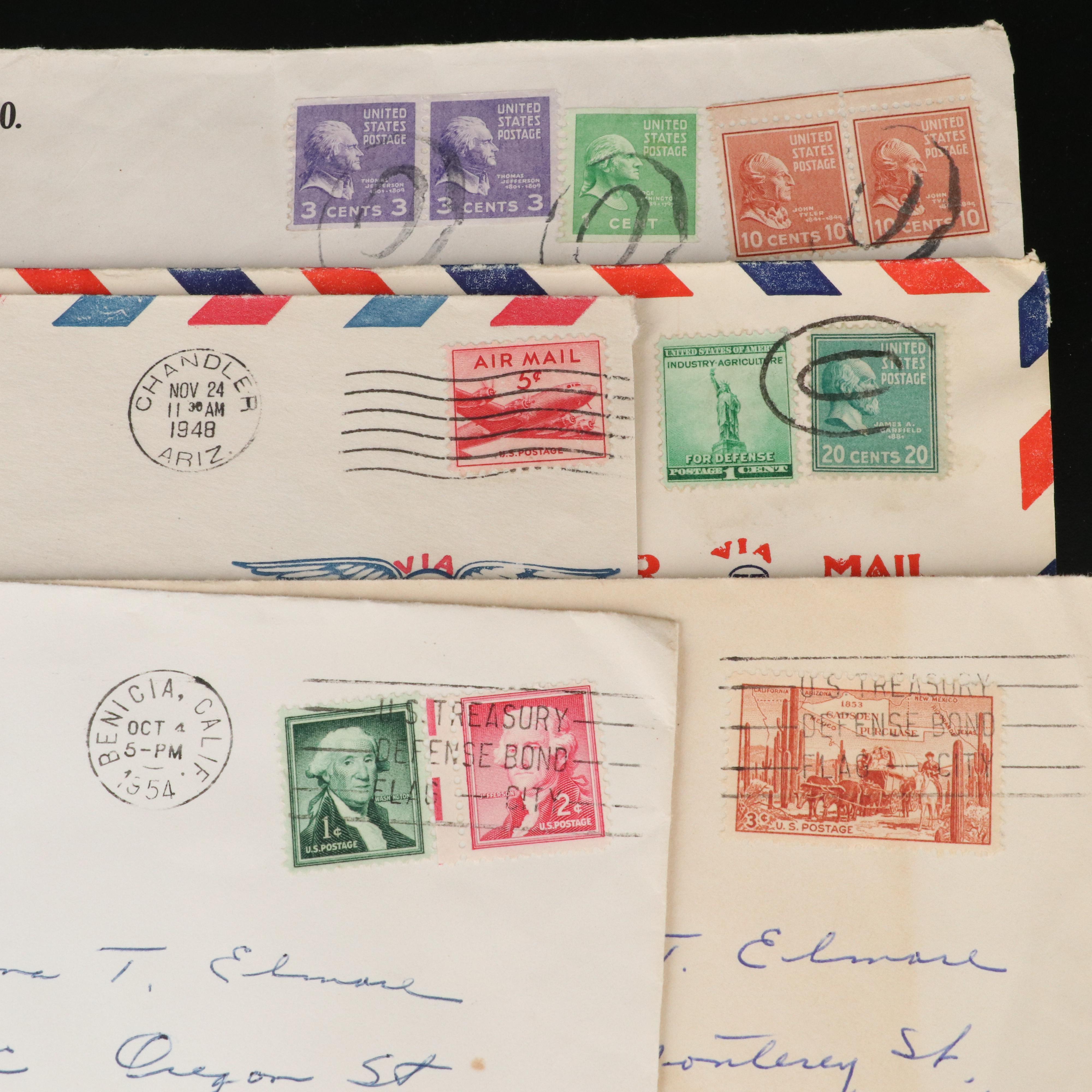 Over 200 U.S. Postal Covers, 1930s to 1960s