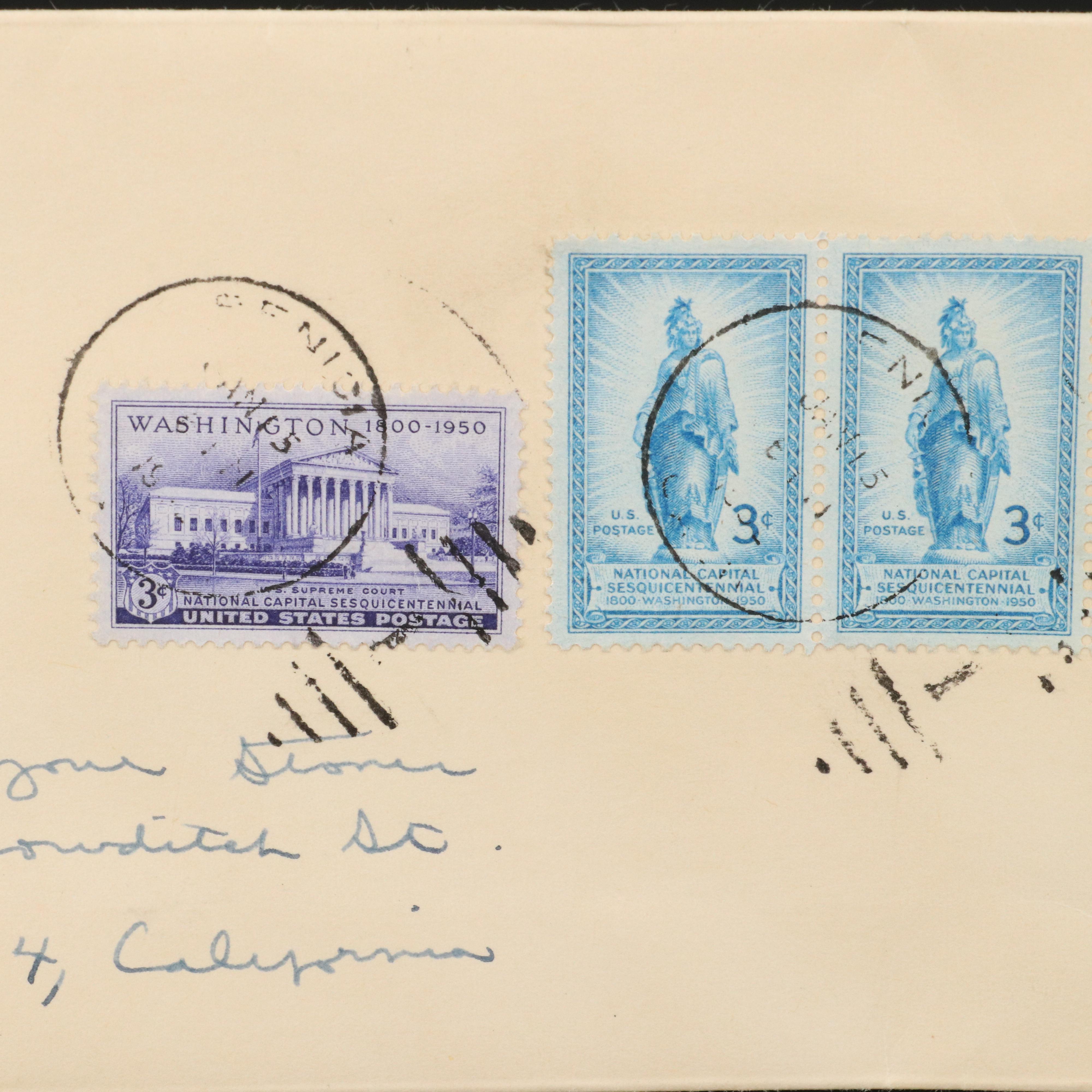 Over 200 U.S. Postal Covers, 1930s to 1960s