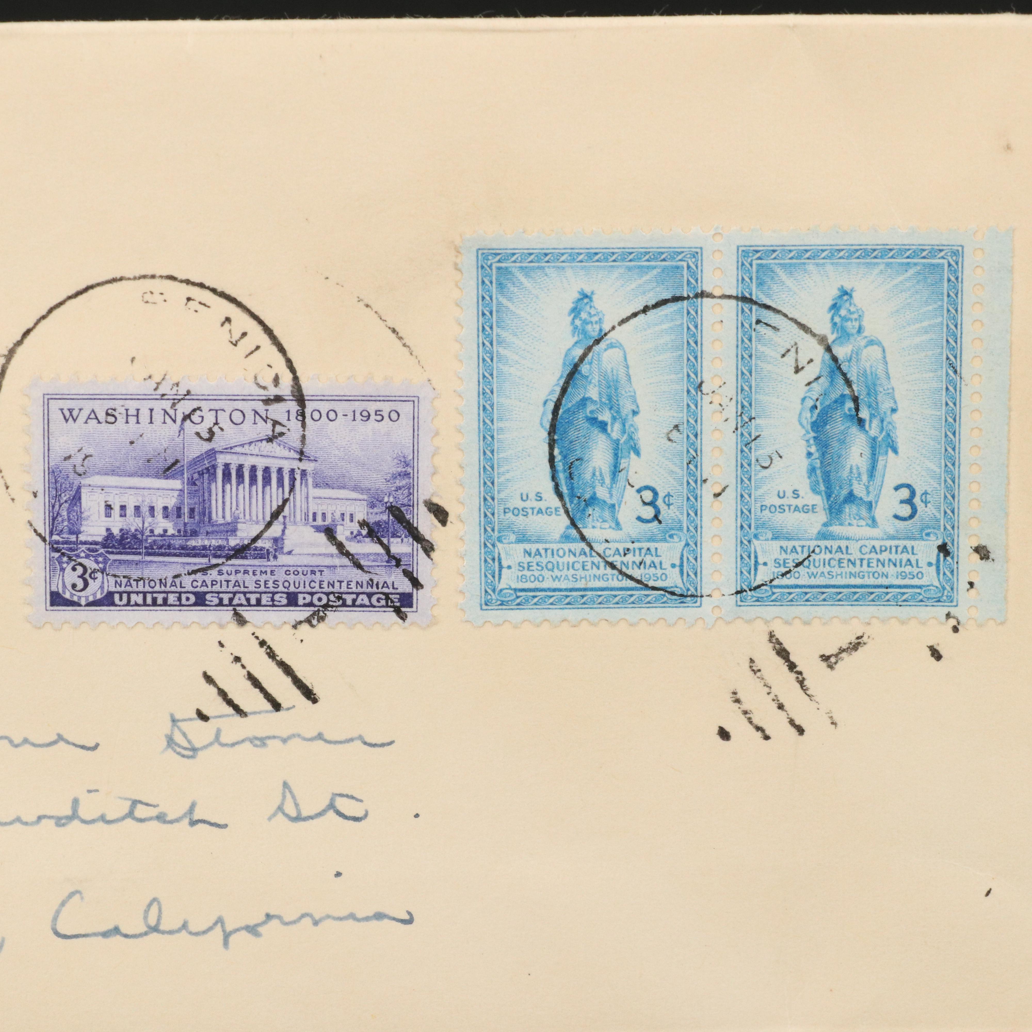 Over 200 U.S. Postal Covers, 1930s to 1960s
