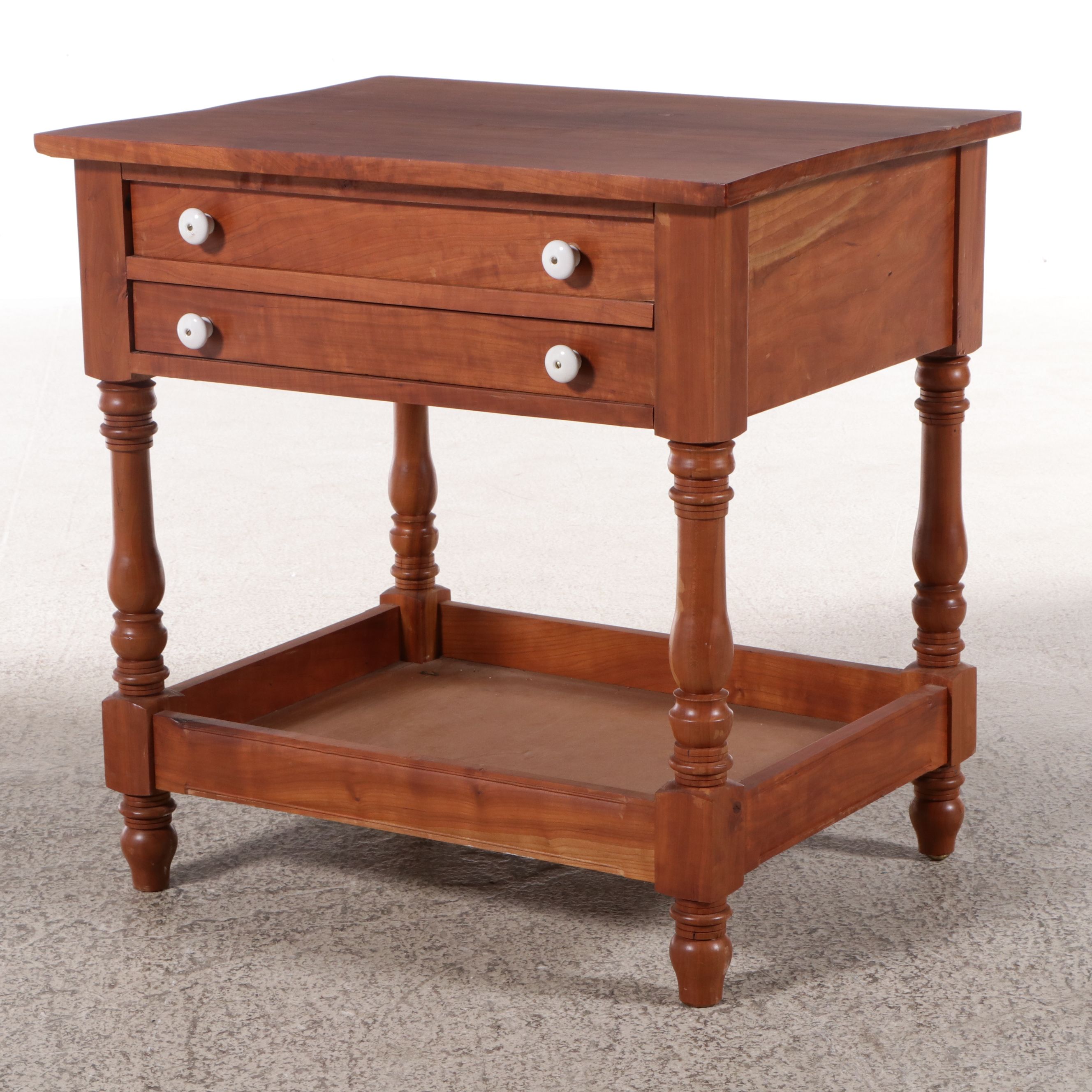 Sheraton Style Two-Drawer Nightstand