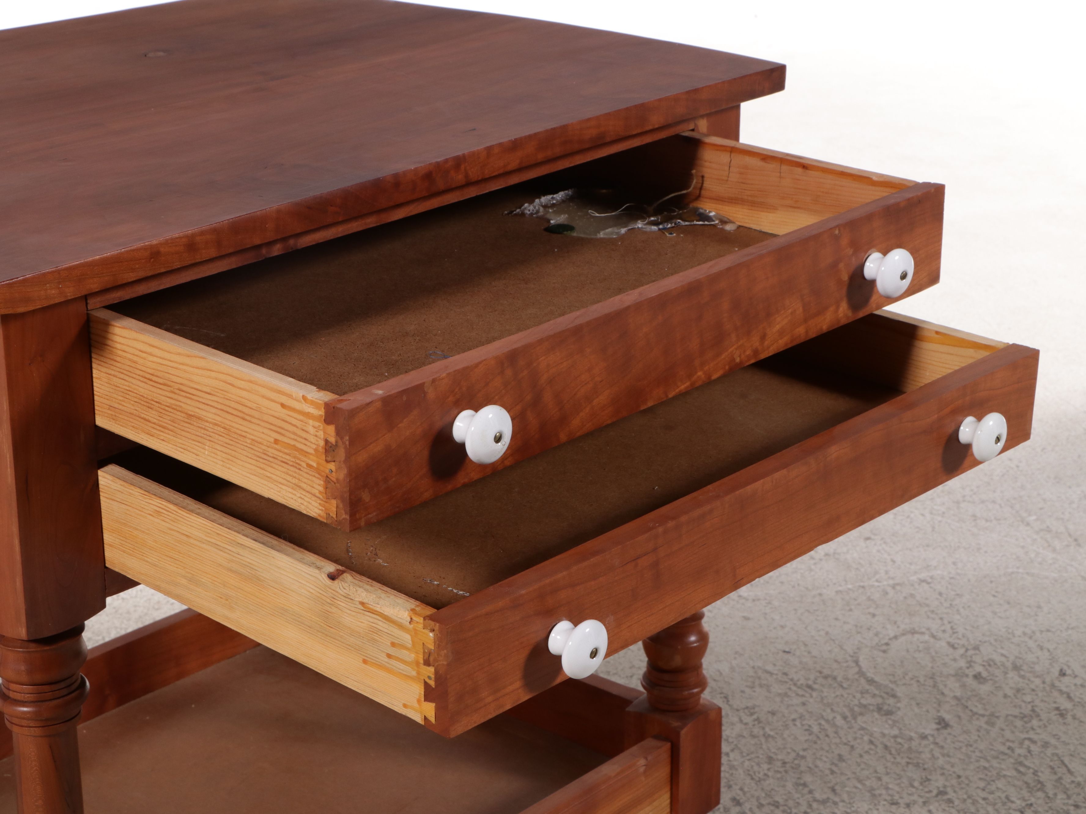 Sheraton Style Two-Drawer Nightstand