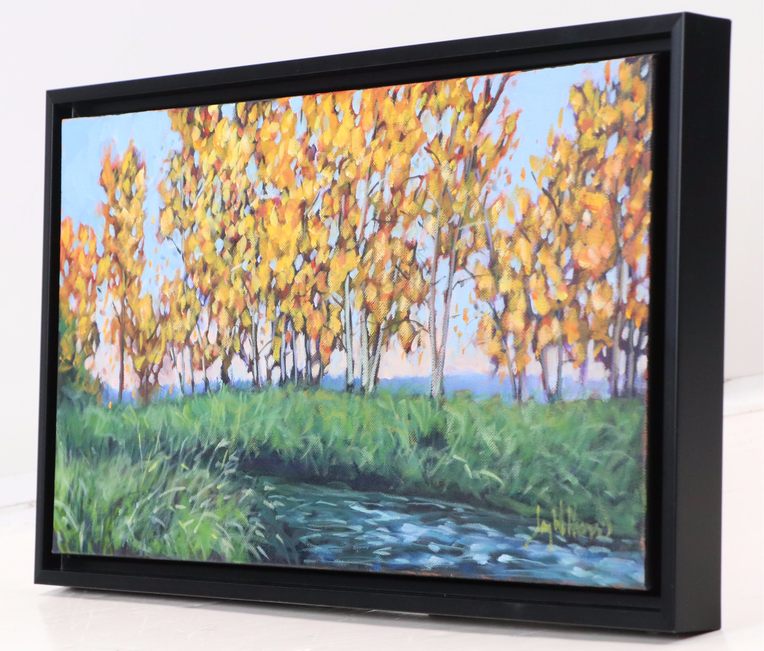 Jay Wilford Landscape Oil Painting "Aspen Creek," 21st Century