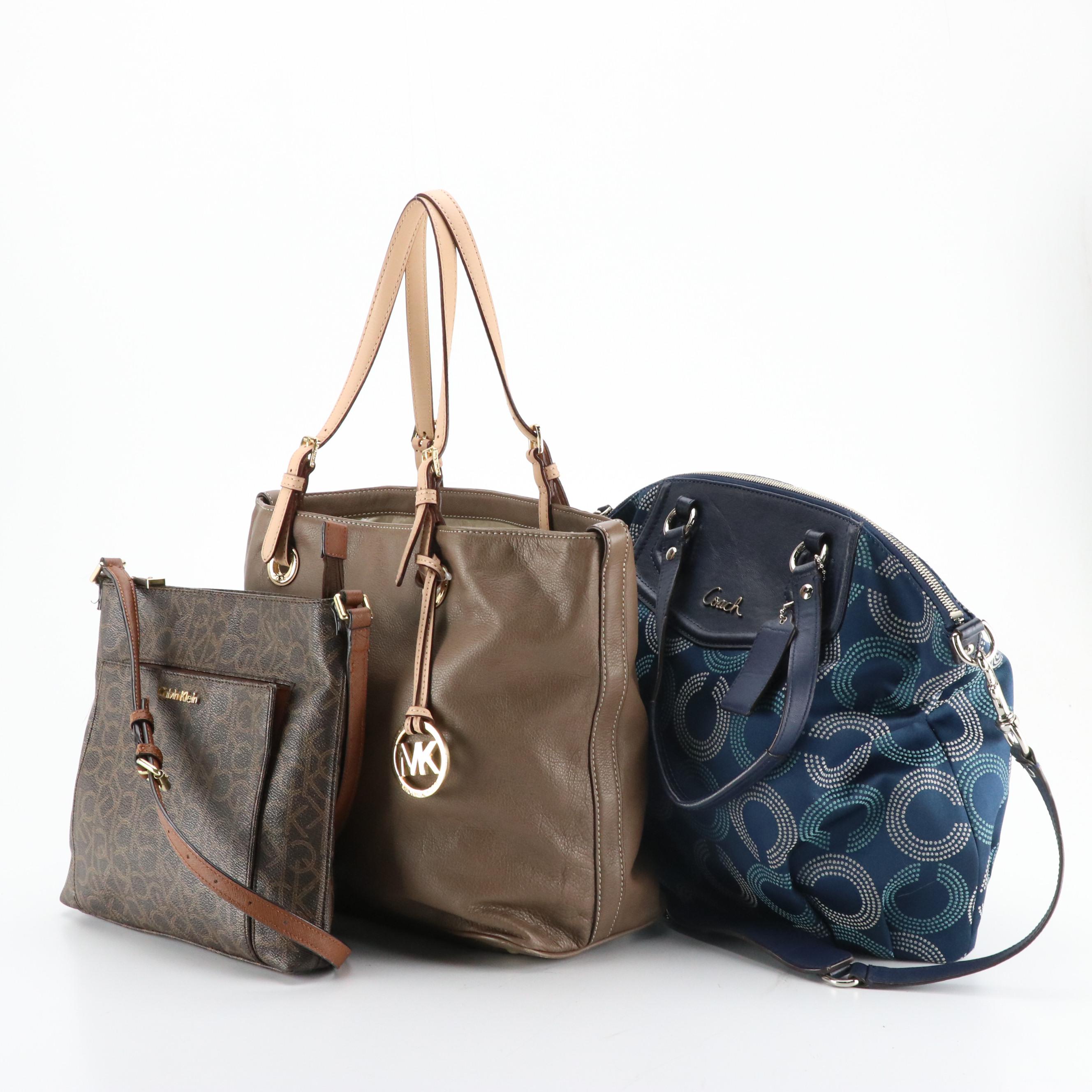 Coach Blue Ashley Dotted OP Art North South Bag, Calvin Klein Crossbody & More